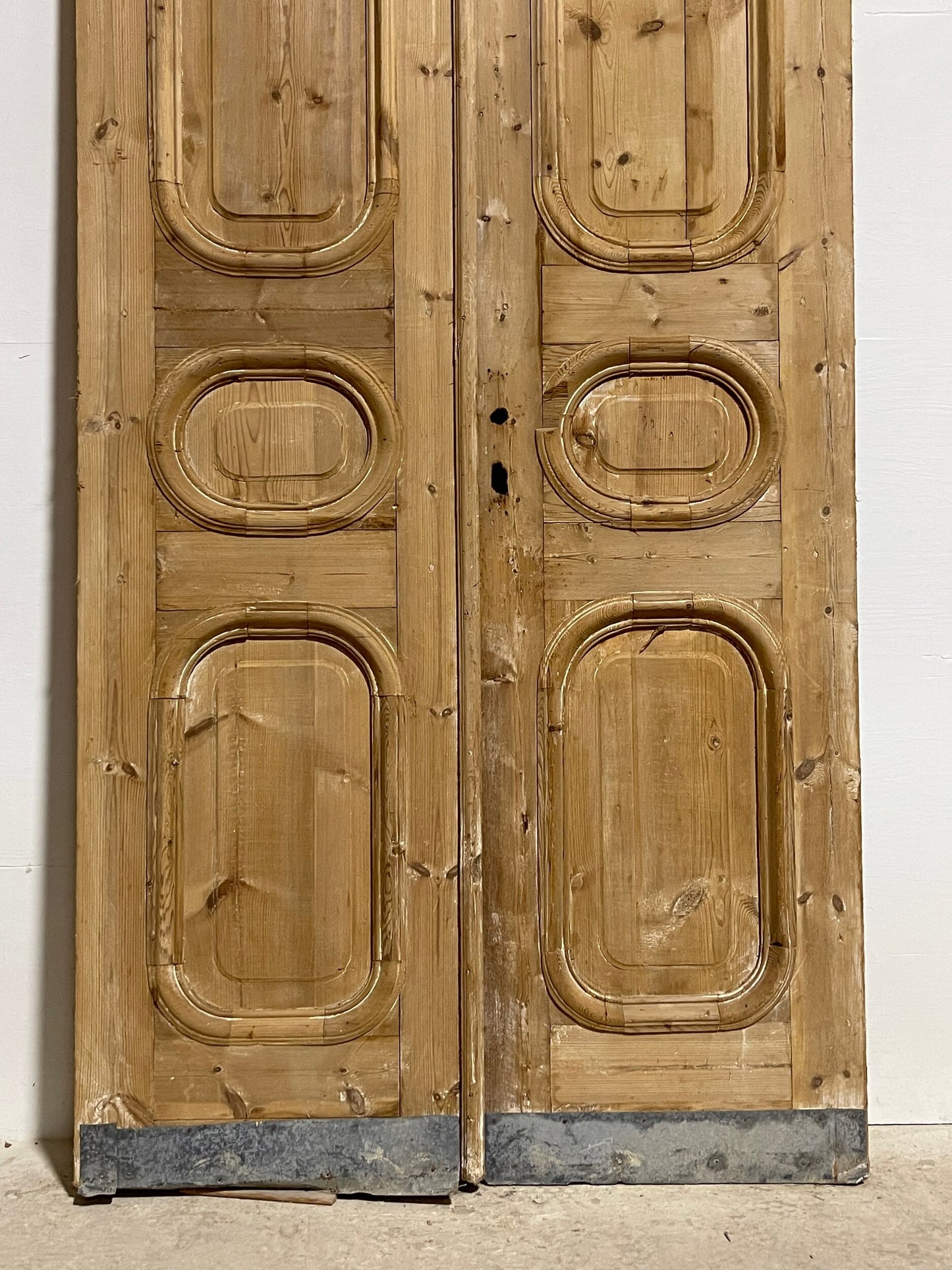 Antique French panel doors (101 x 43.75)  I060