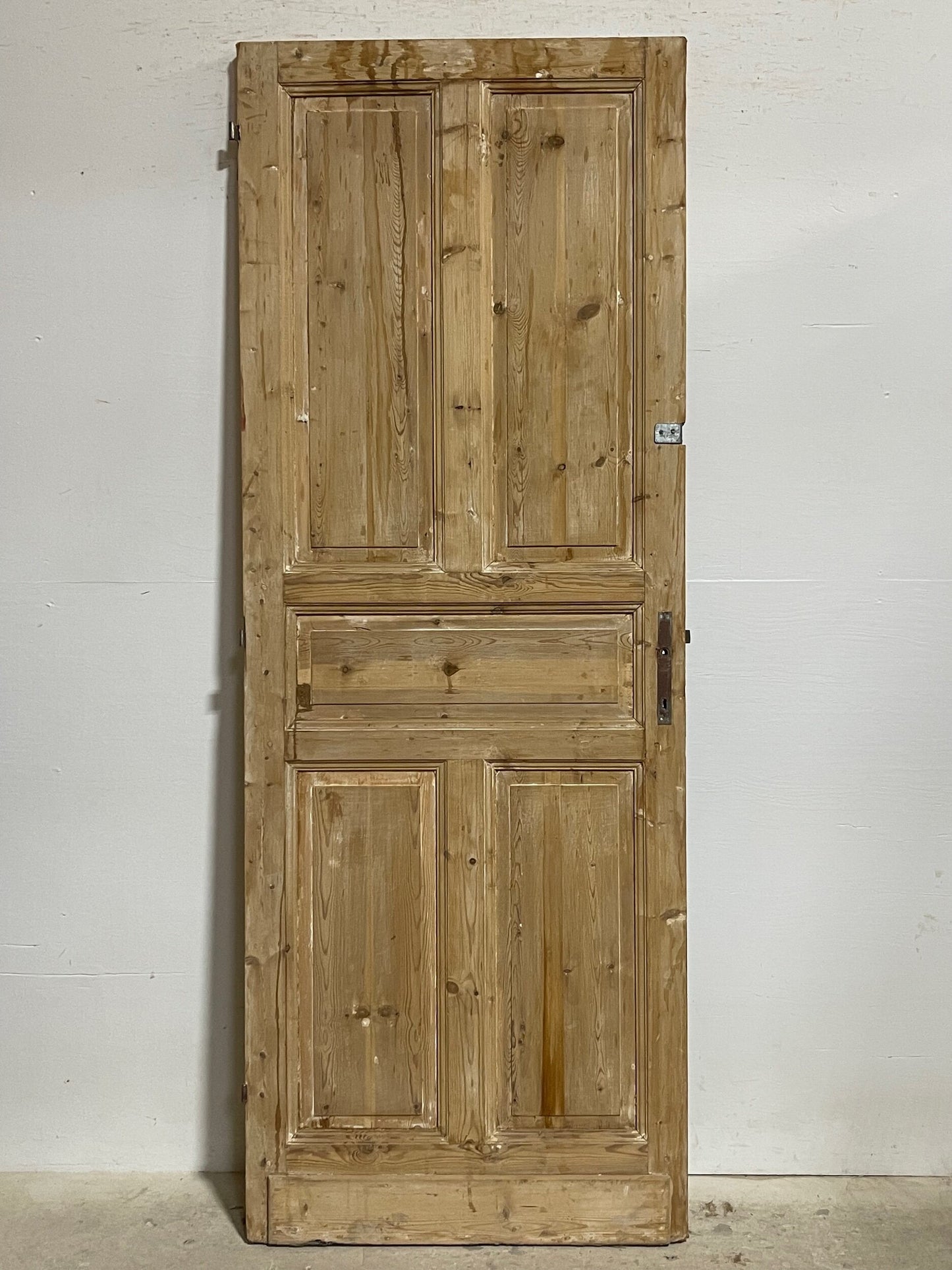 Antique French panel door (87.75x32.5) I206