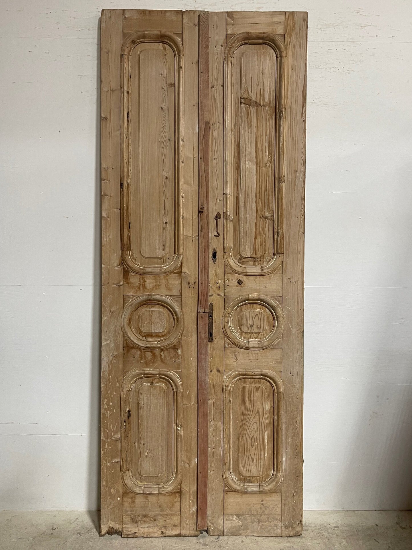 Antique French panel doors  (101 x 39.5) I056