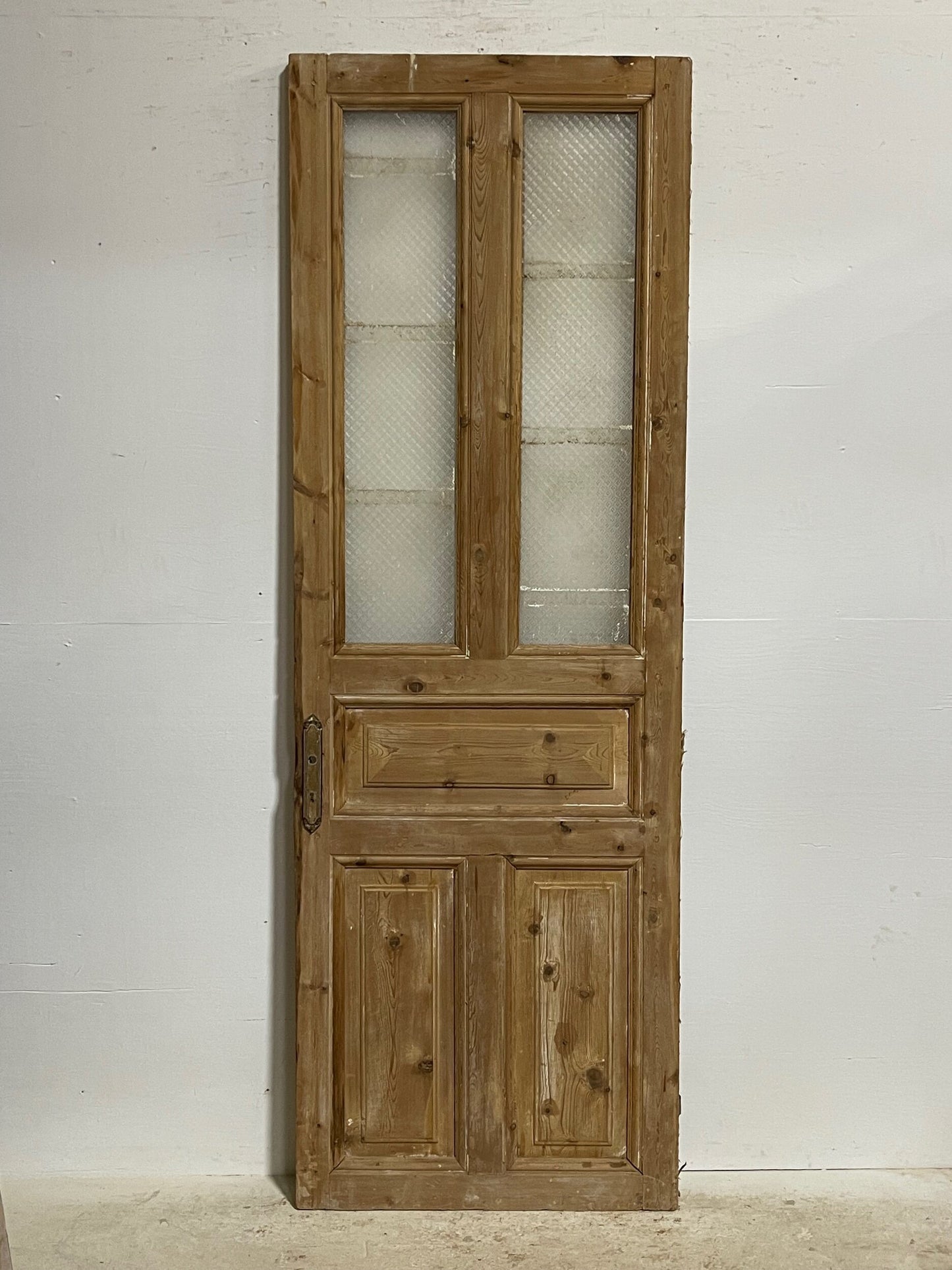 Antique French door with glass (92.5x31.5) H0176s
