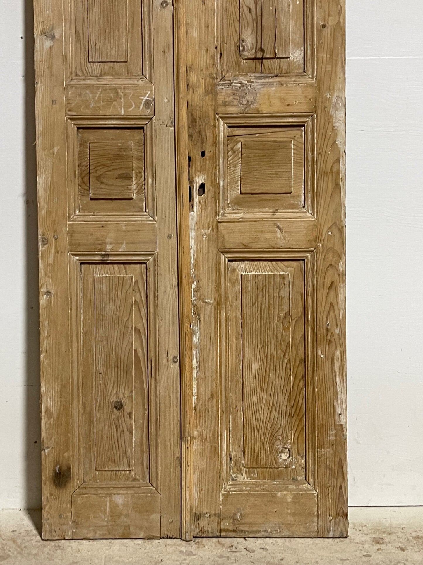 Antique french panel doors (88.25 x 30.5) I070