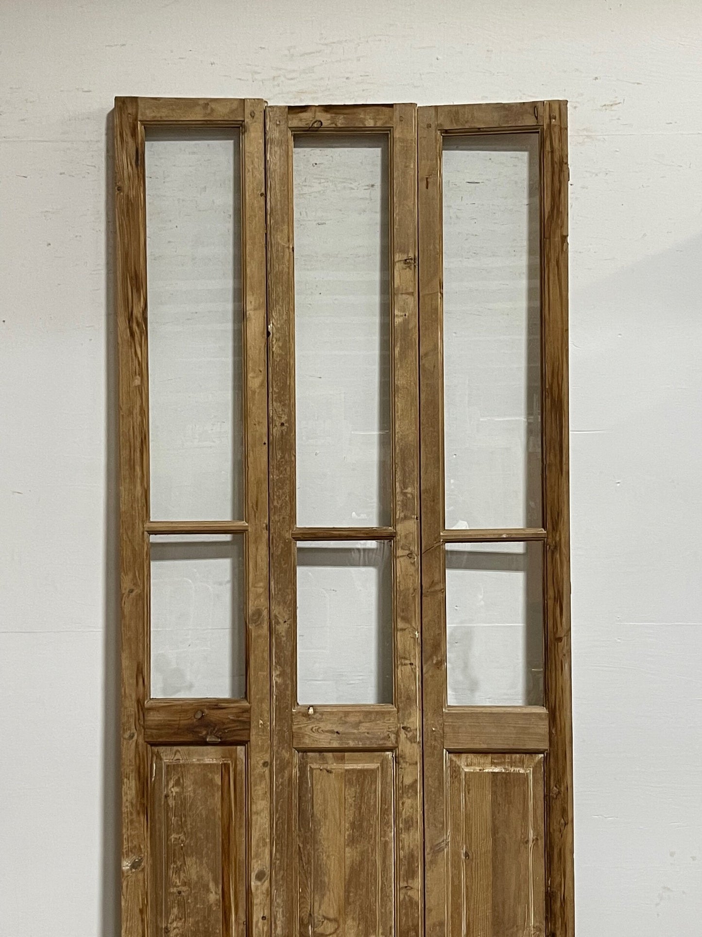 Antique French doors with glass (98.5x43) H0242s