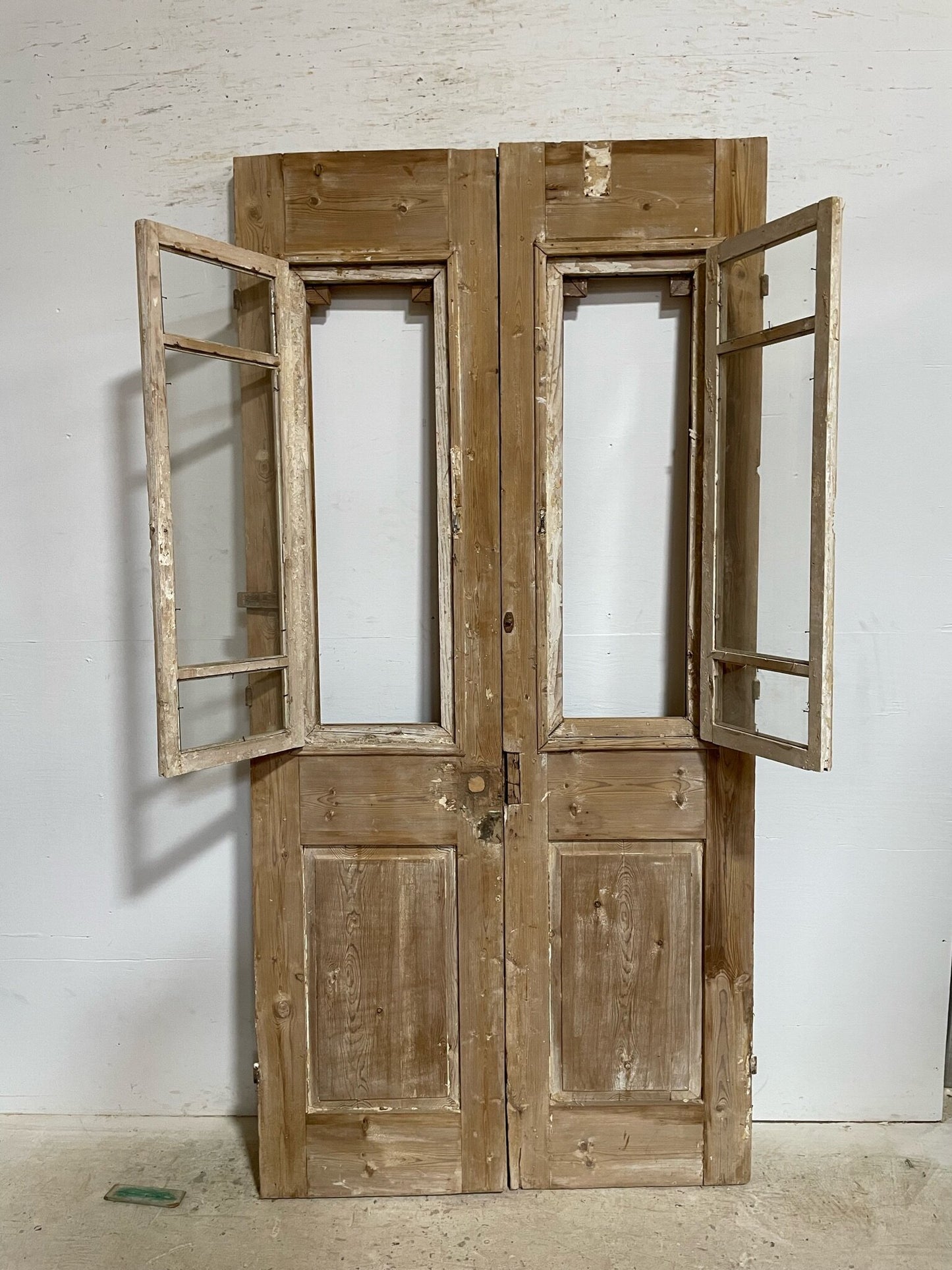 Antique French door (88.75x43.5) with glass F0910