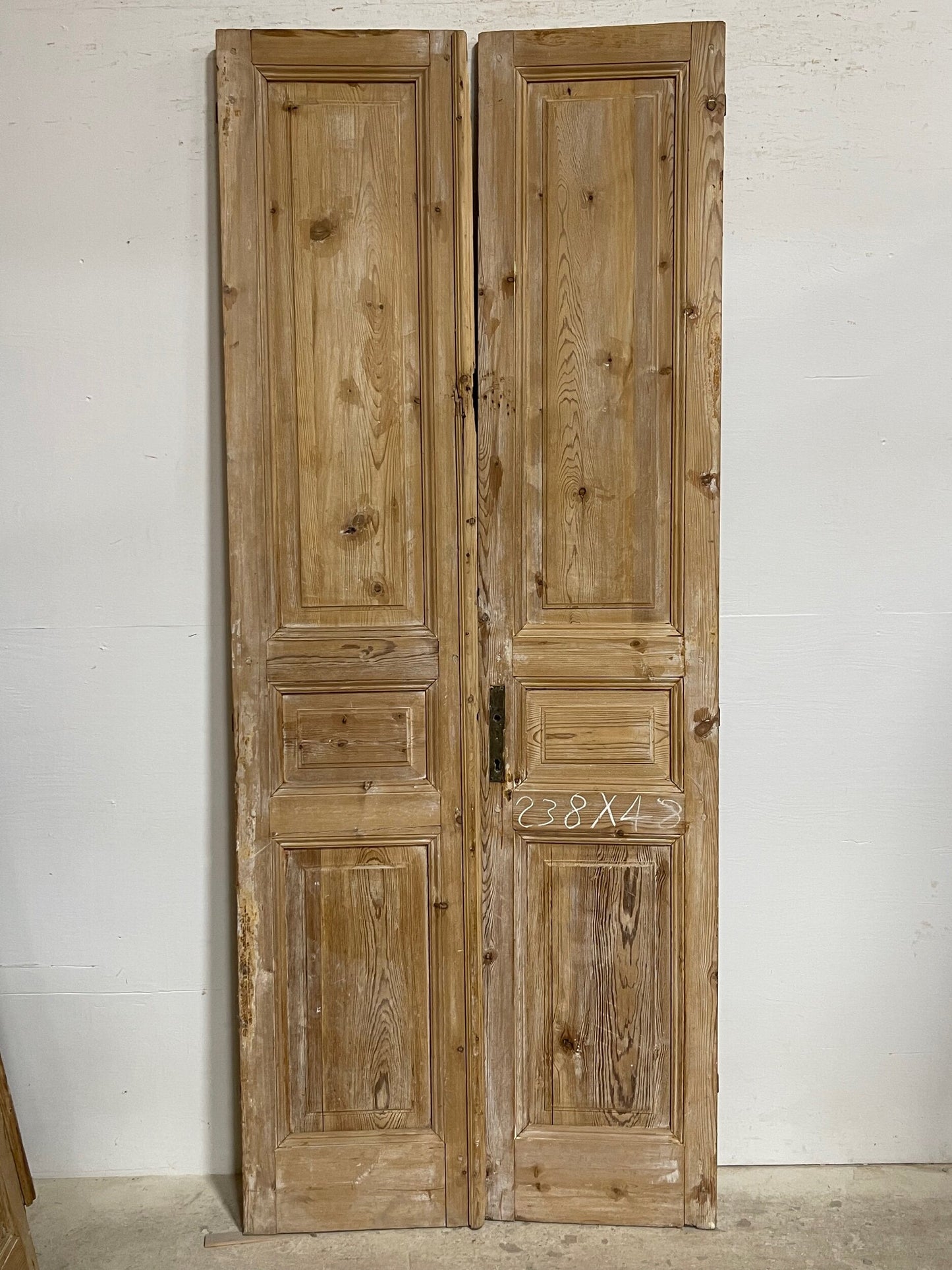Antique French panel doors (93.75x38.25) I130