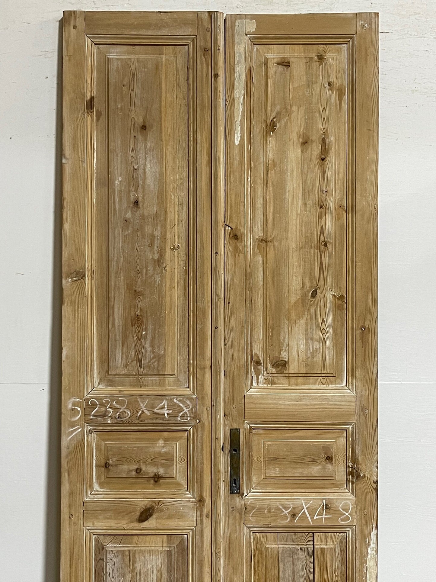Antique French panel doors (93.75x38.25) I165