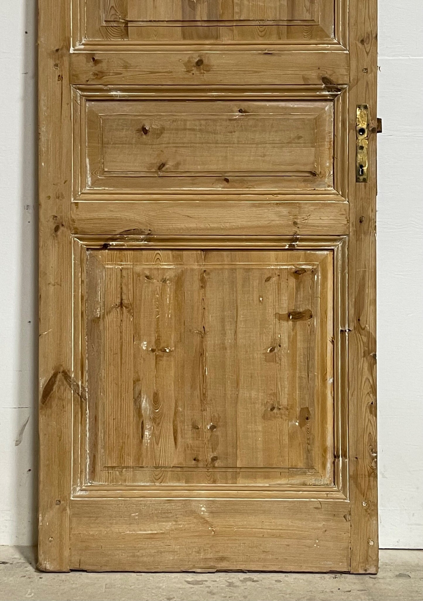Antique French panel door (89x31.25) I210
