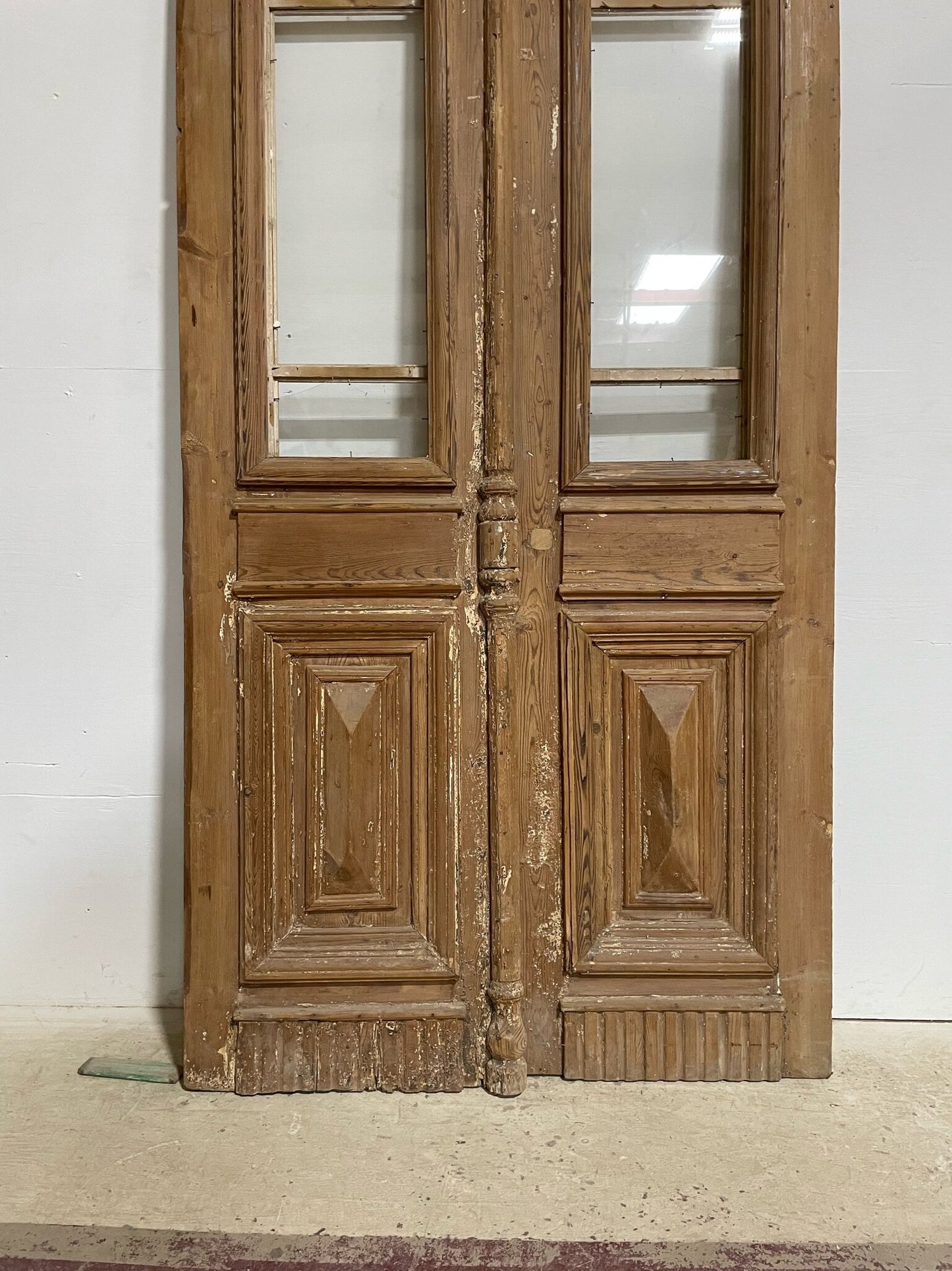 Antique French door (88.75x43.5) with glass F0910