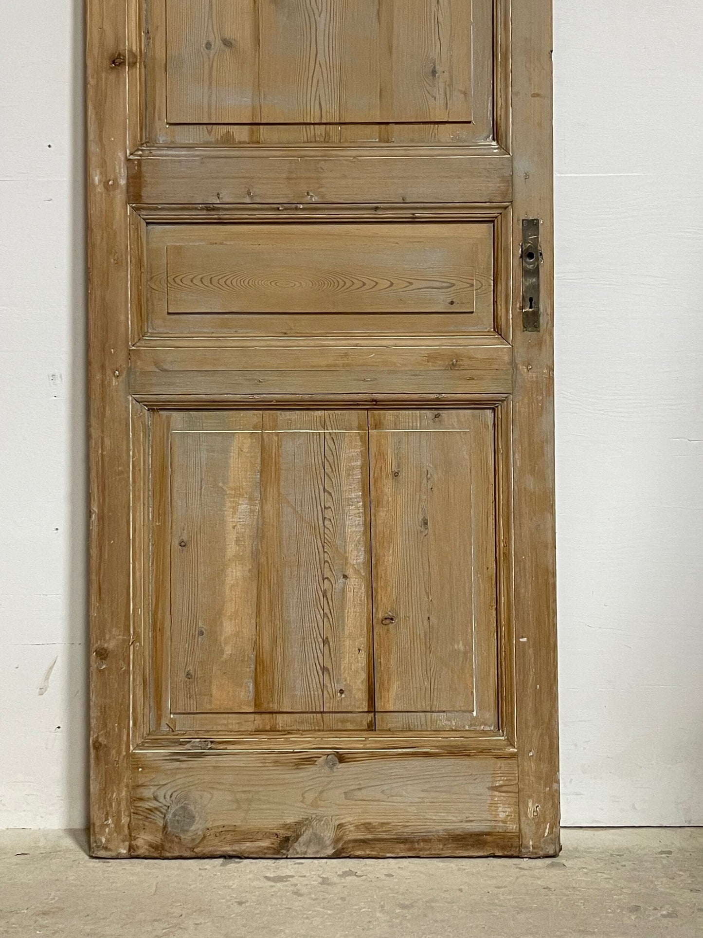 Antique French panel door (89.25x32.5) I204