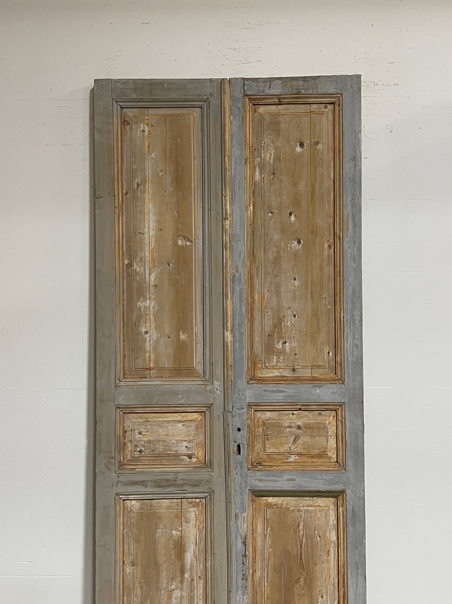 Antique French panel doors (98.5 x 43) G0115s