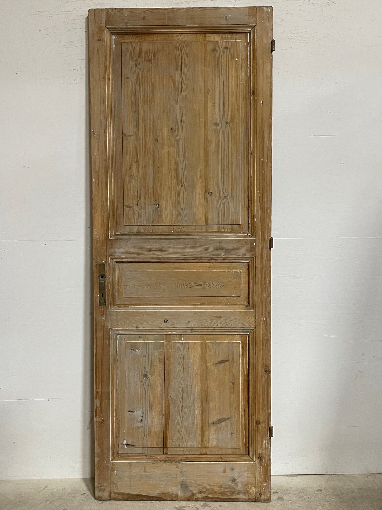 Antique French panel door (89.25x32.5) I204