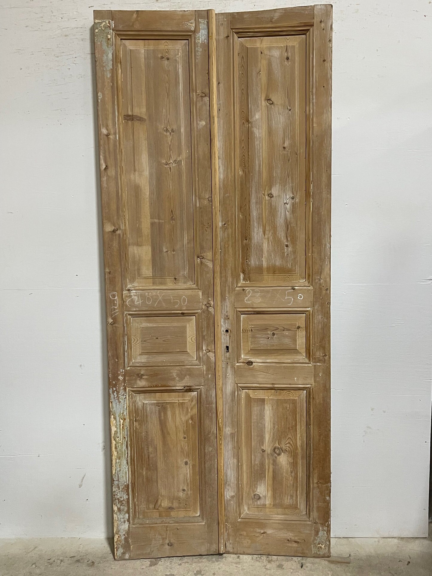 Antique French panel doors (93.75x38.75) I188