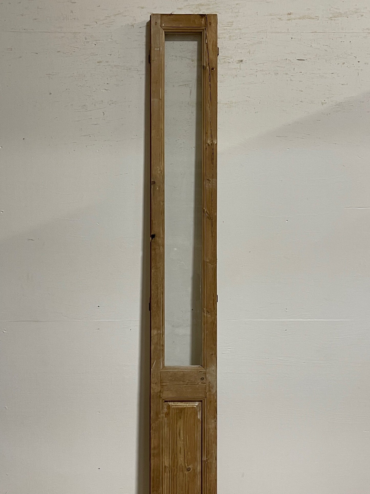 antique French door with glass (98.25x11) H0276s