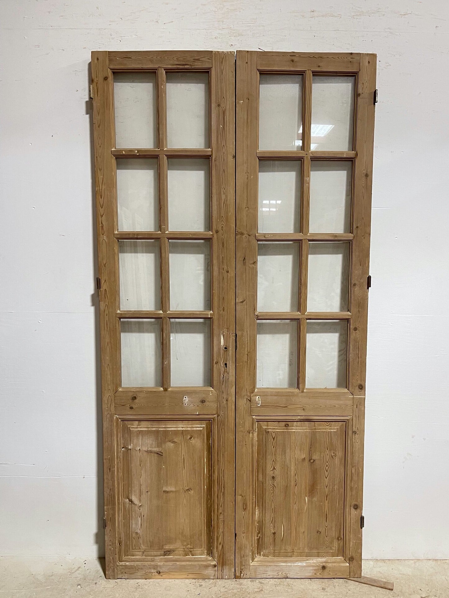 Antique French door with glass (91.75x46.5) H0300s