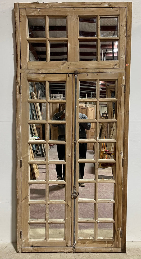 Framed 3 panel mirror (86.5X40.25) H0289s