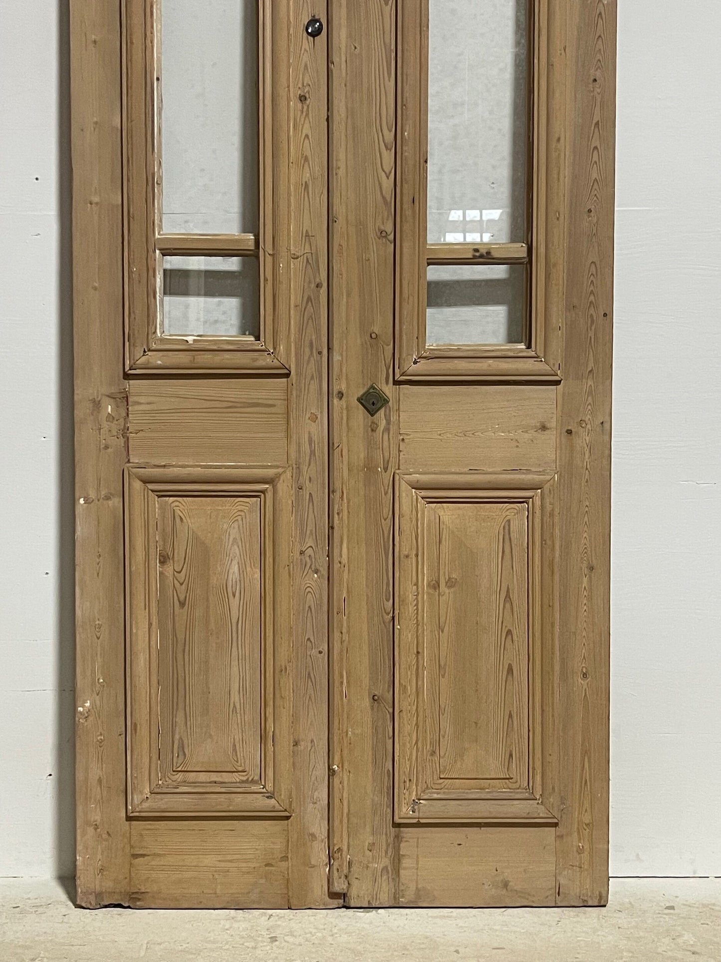 Antique French doors with glass (90.5x36.75) H0099s