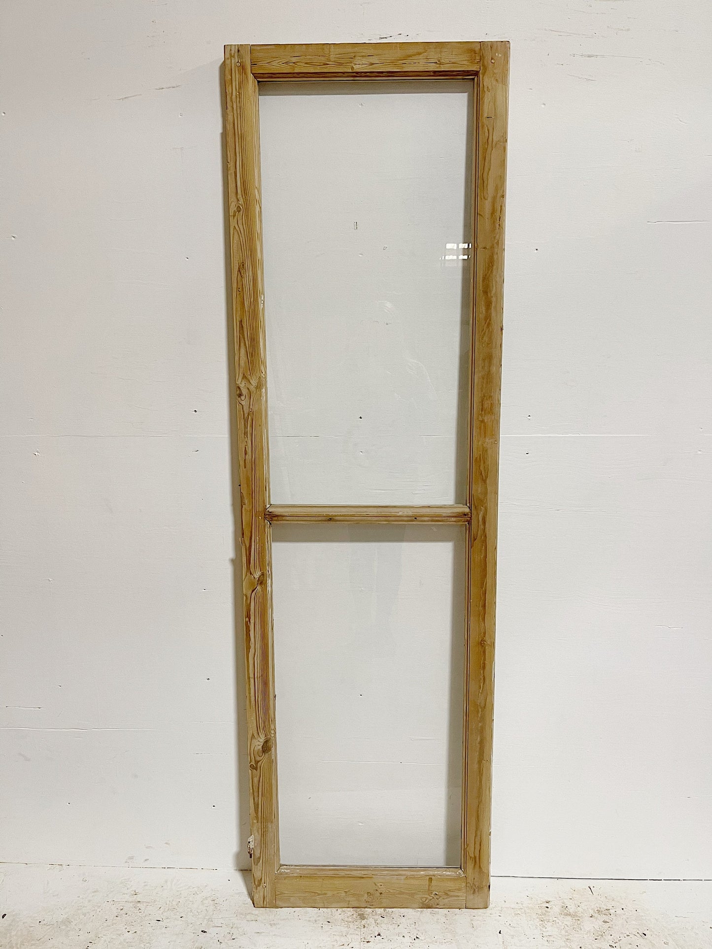 Antique French door (82x24.75) with glass E1149B