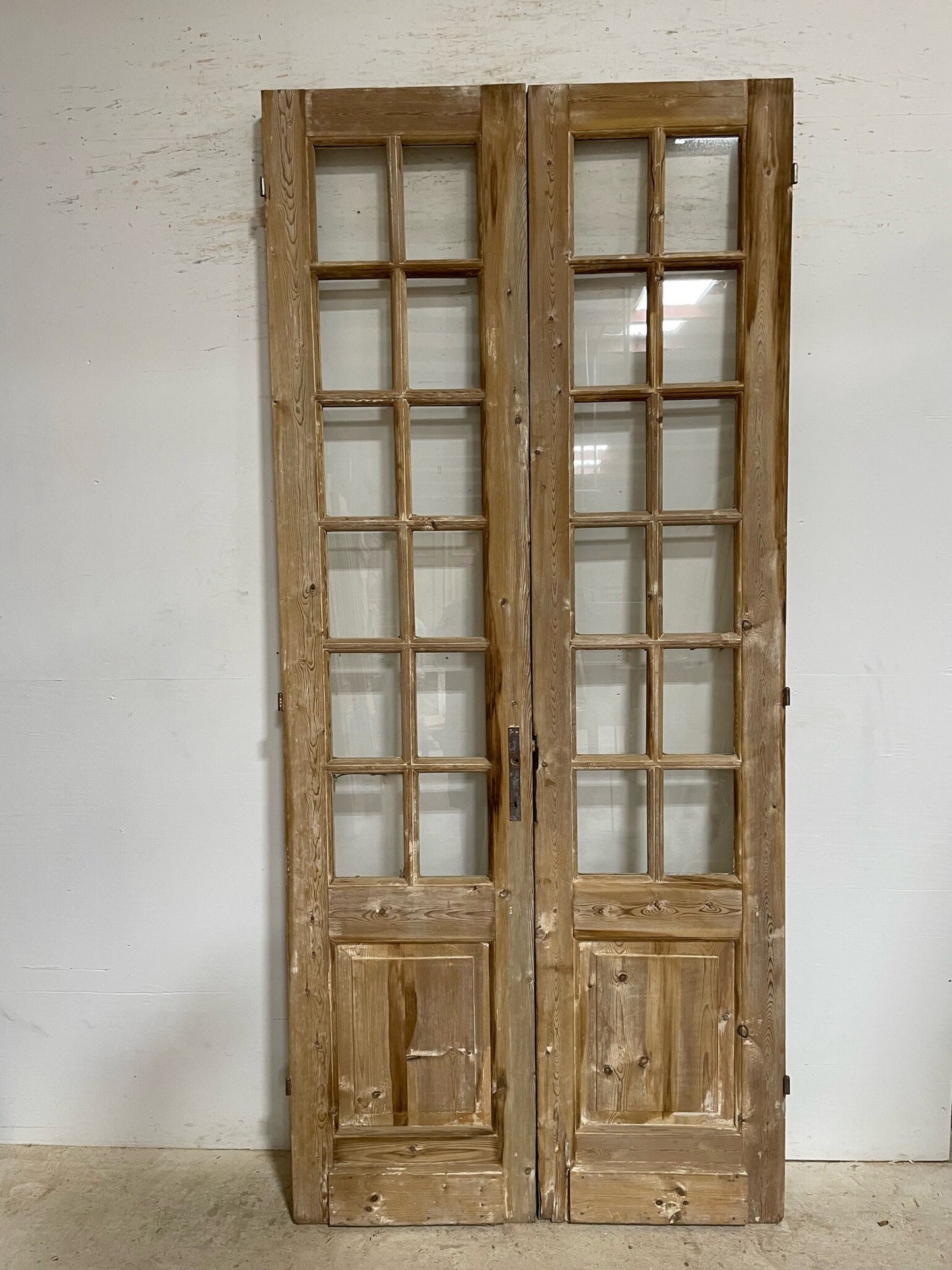 Antique French door (98.25x44) with glass F0758