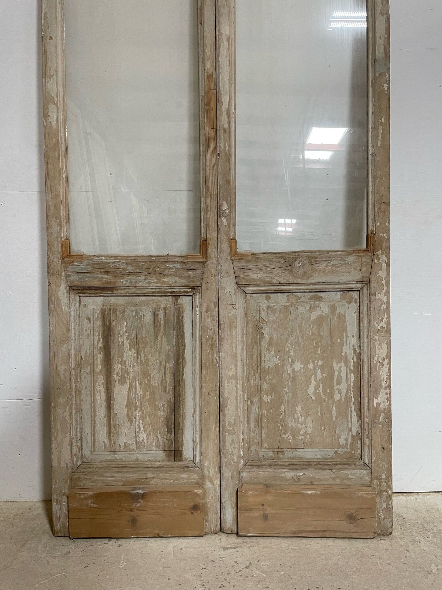 Antique French door (94.75x46.25) with glass F0311