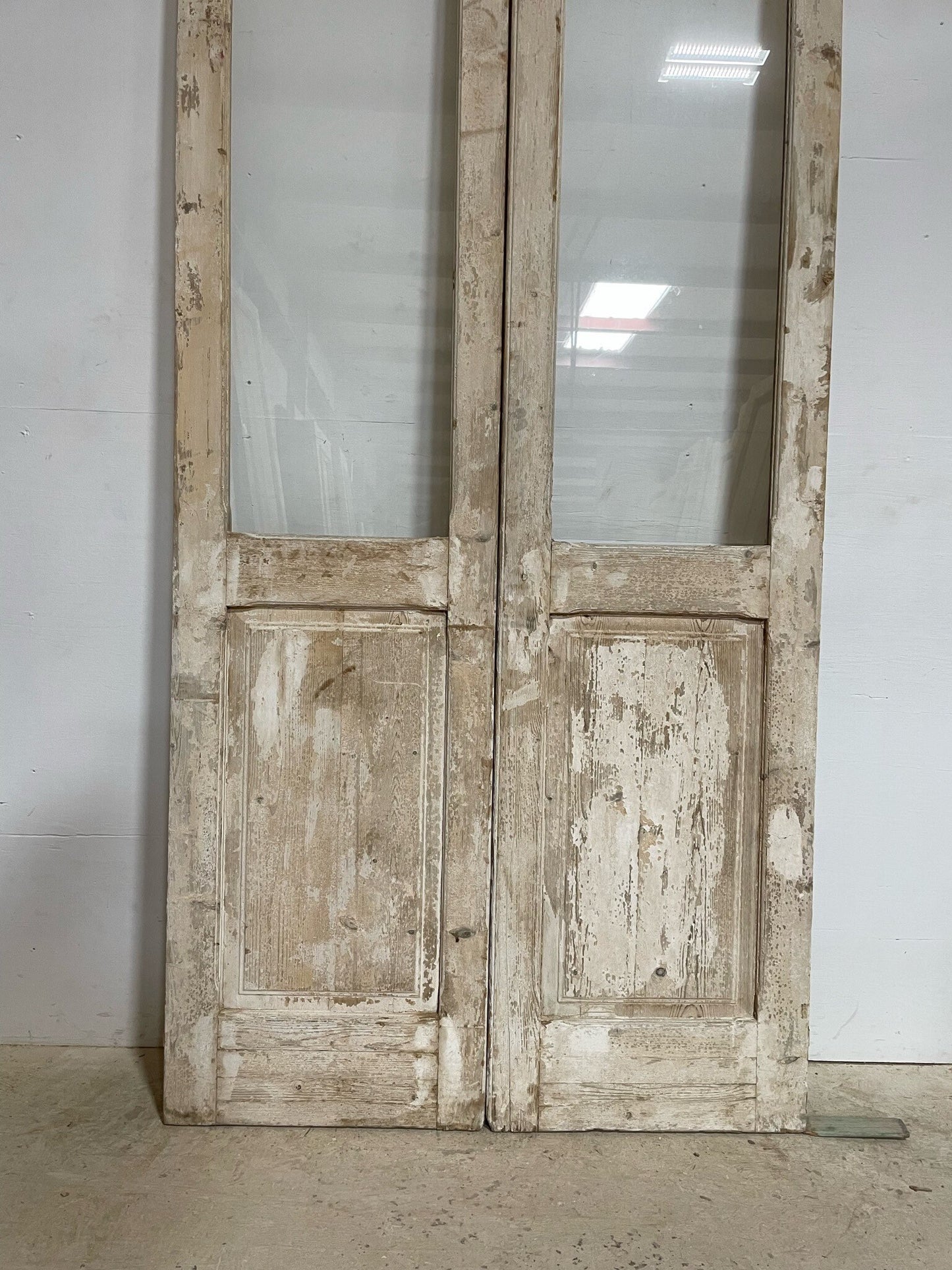 Antique French door (106.75x43.5) with glass F0823