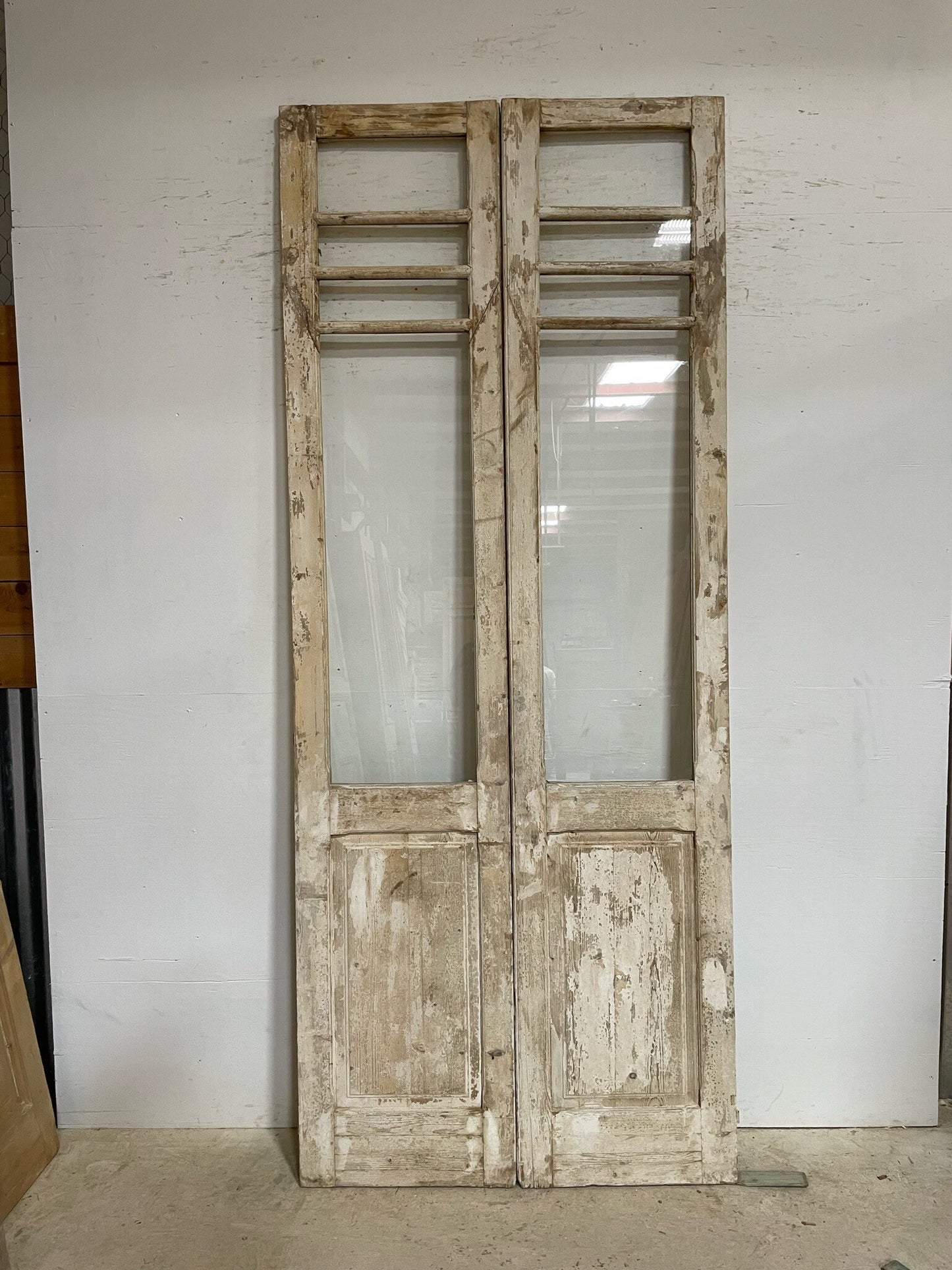 Antique French door (106.75x43.5) with glass F0823