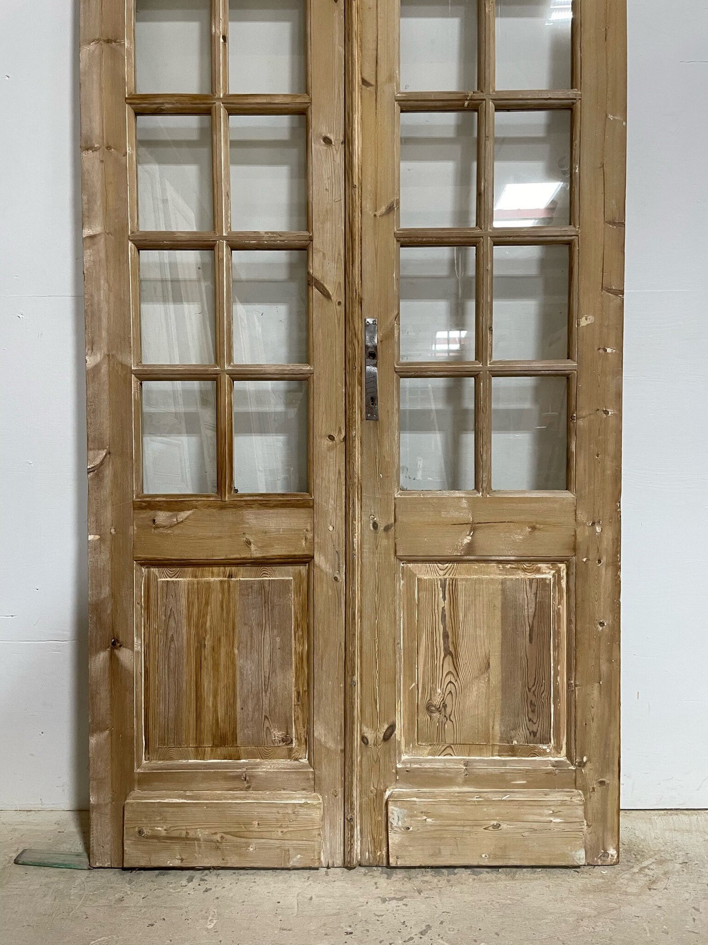 Antique French door (98.75x43.75) with glass F0752