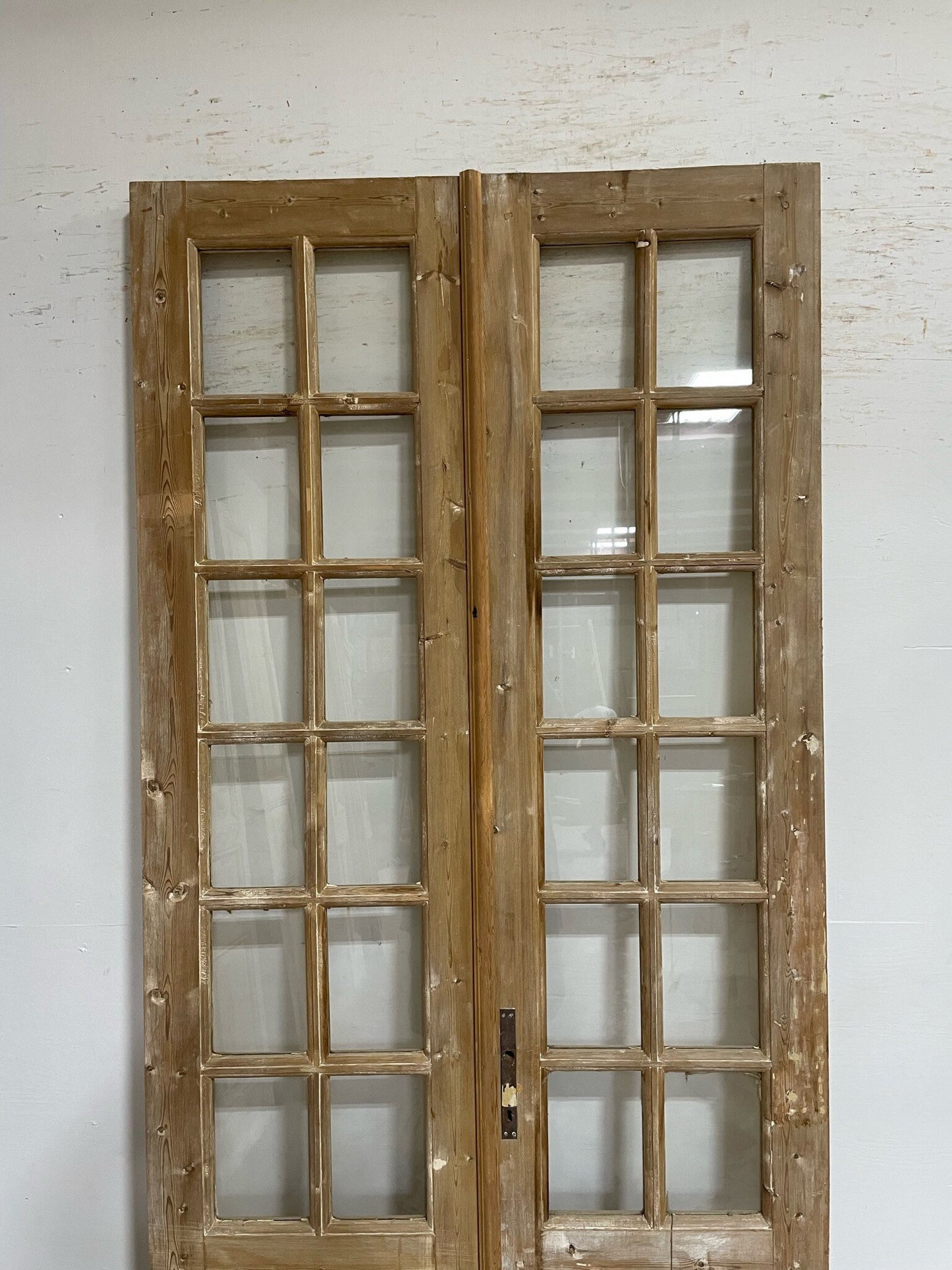 Antique French door (98.25x44) with glass F0758
