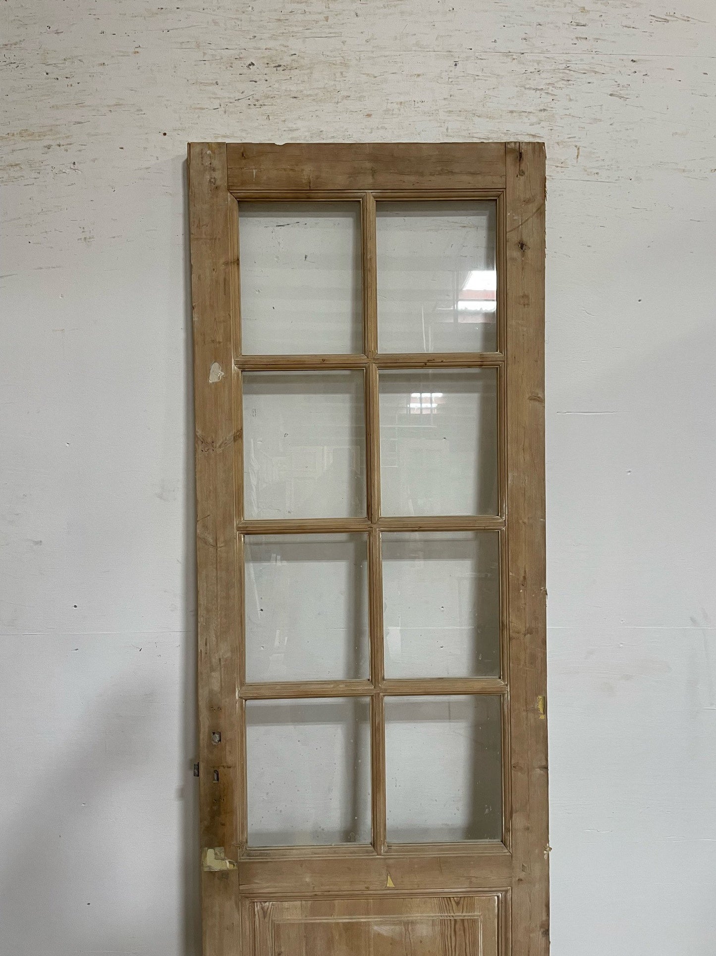 Antique French door (88.5x28.25) with glass F0659