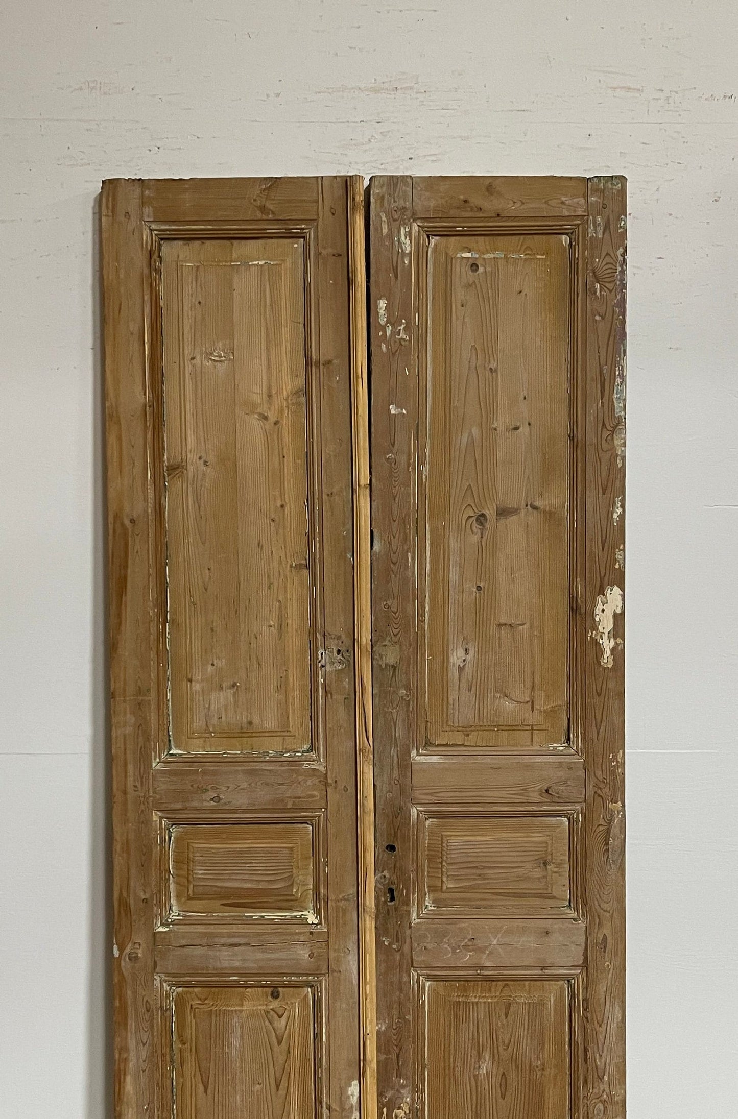 Antique French panel doors (91.25x38.5) G0087s