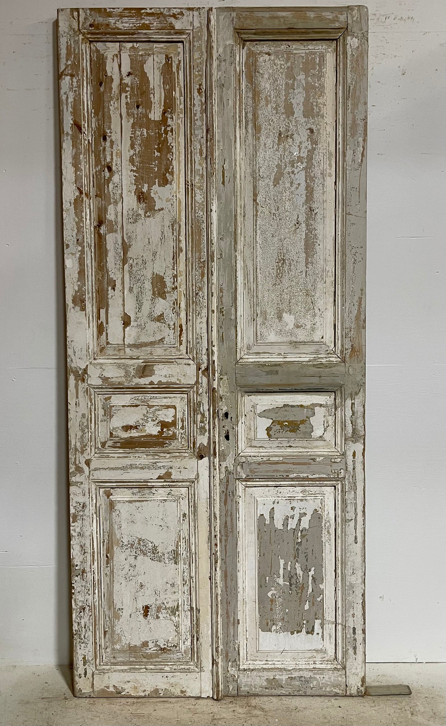 Antique French panel doors (98.5x43.25) G0130s