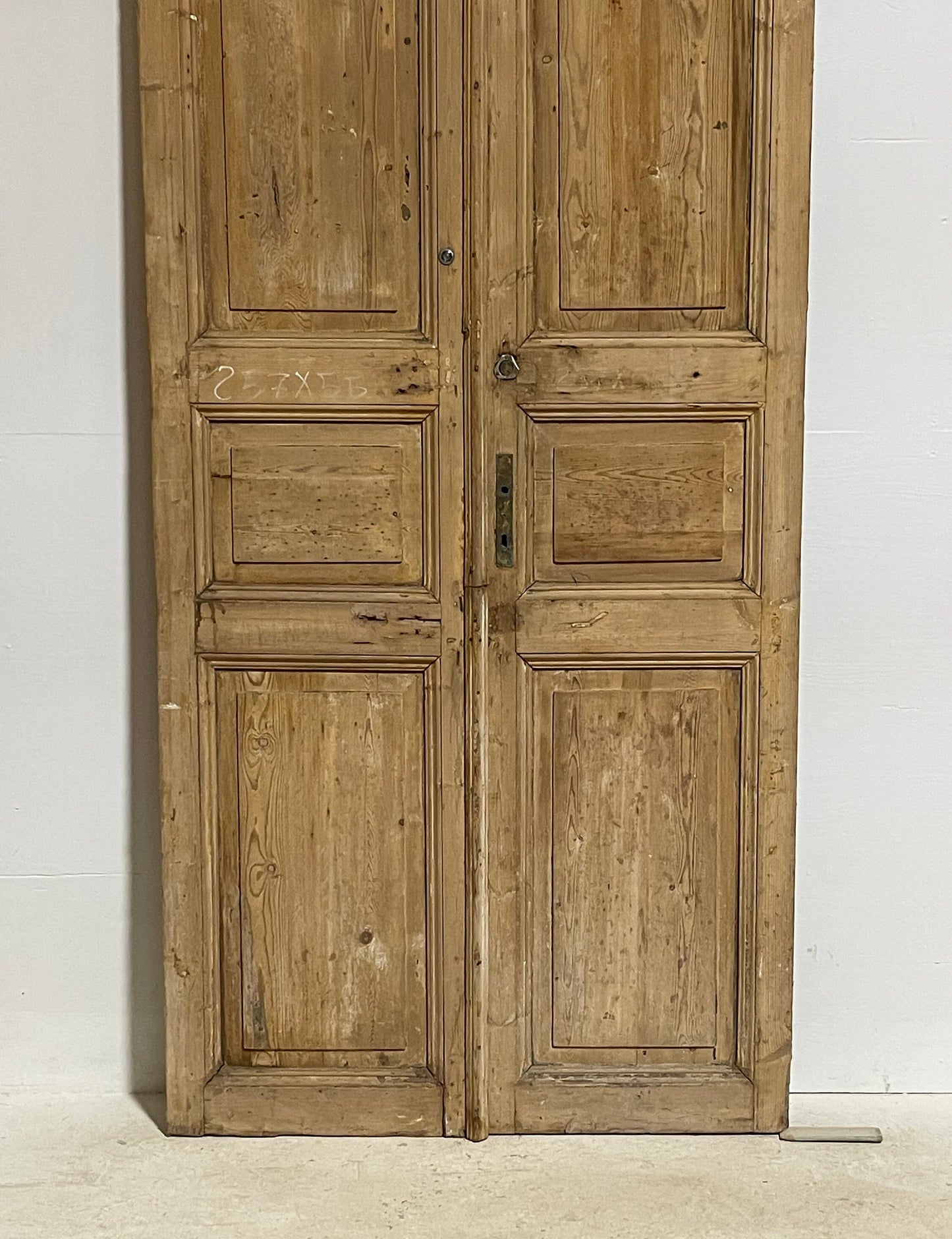 Antique French panel doors (101.25x43.25) G0175s