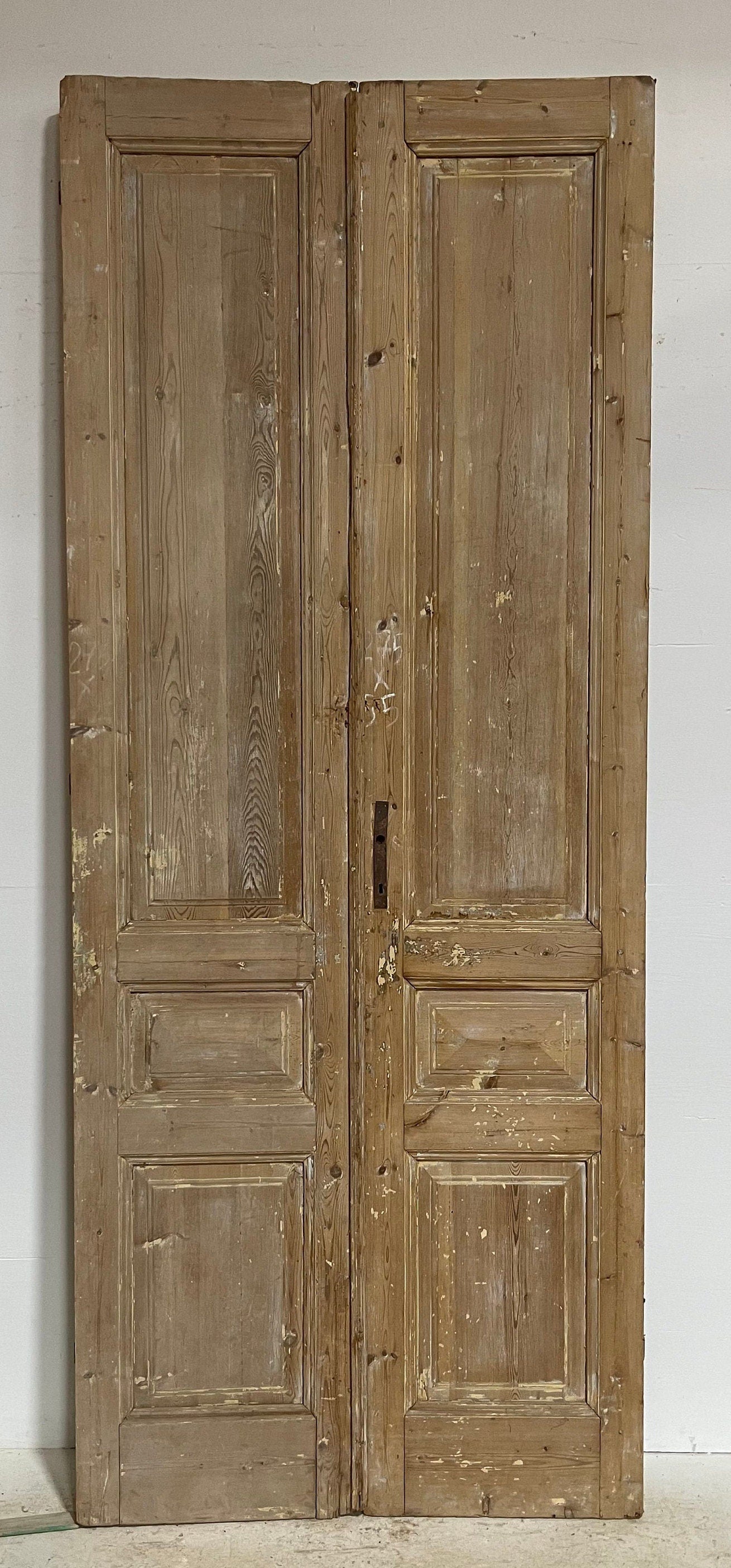 Antique French panel doors (108.25x43.75) G0055s