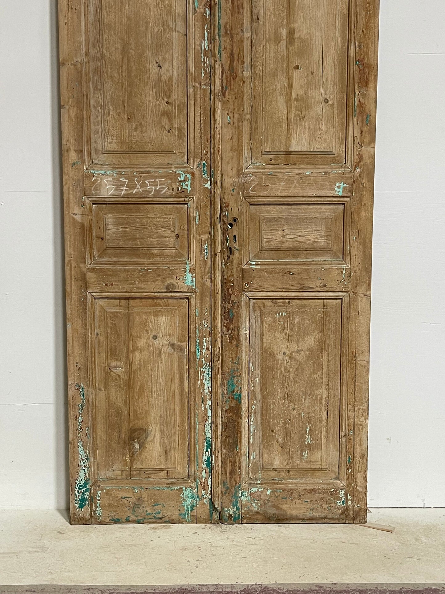 Antique French panel doors (101.25x43.5) G0198s