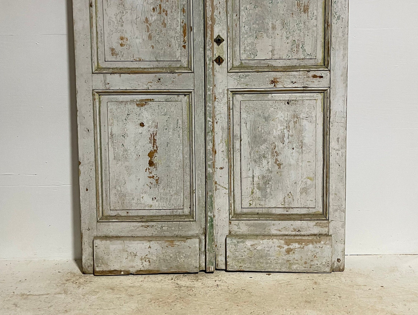Antique French panel doors (116.25x52.25) G0061s