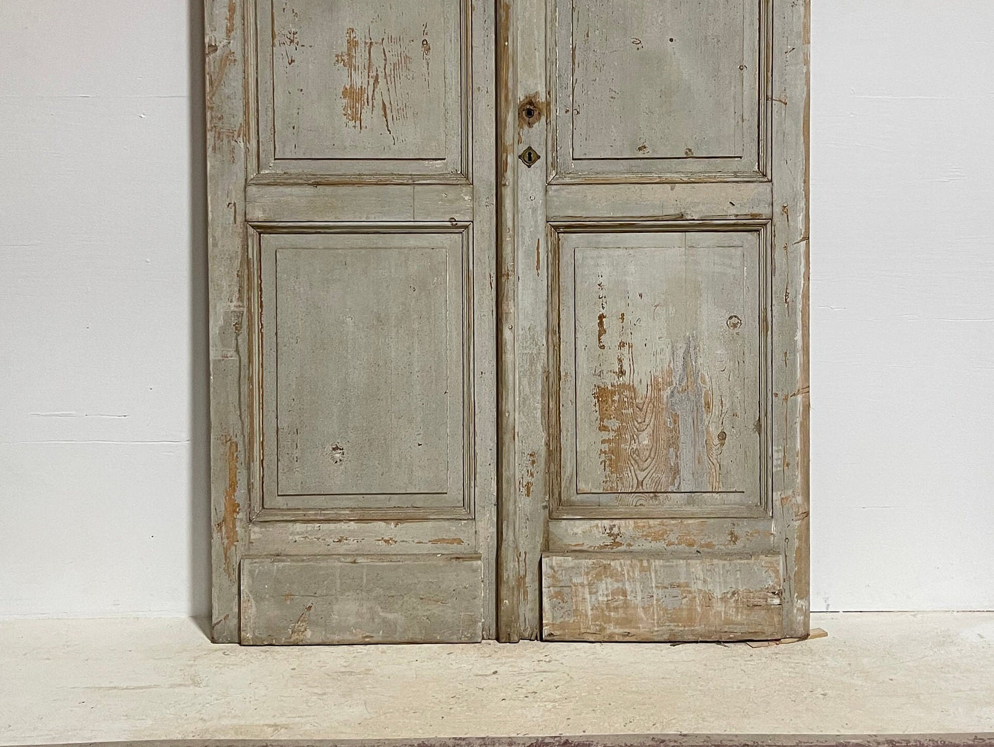 Antique French panel doors (116.25x52.75) G0063s