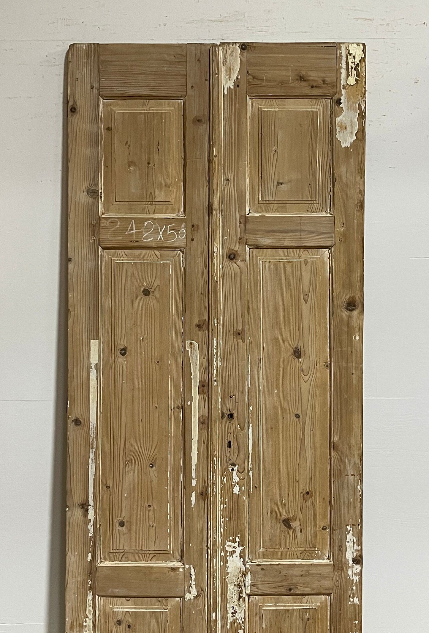 Antique French panel doors (95.25x39.25) G0068s