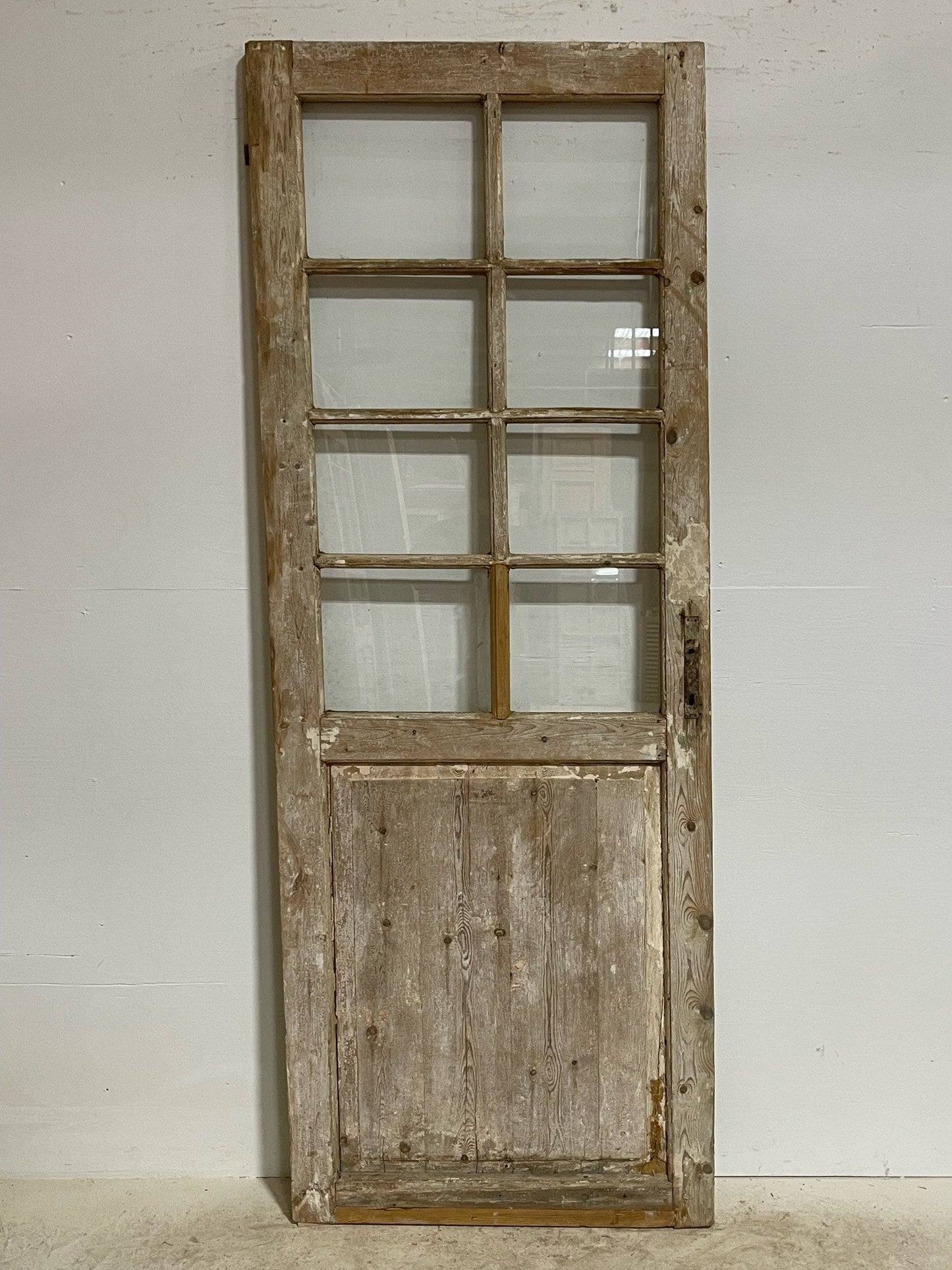 Antique Single door (86x32) with glass G1403