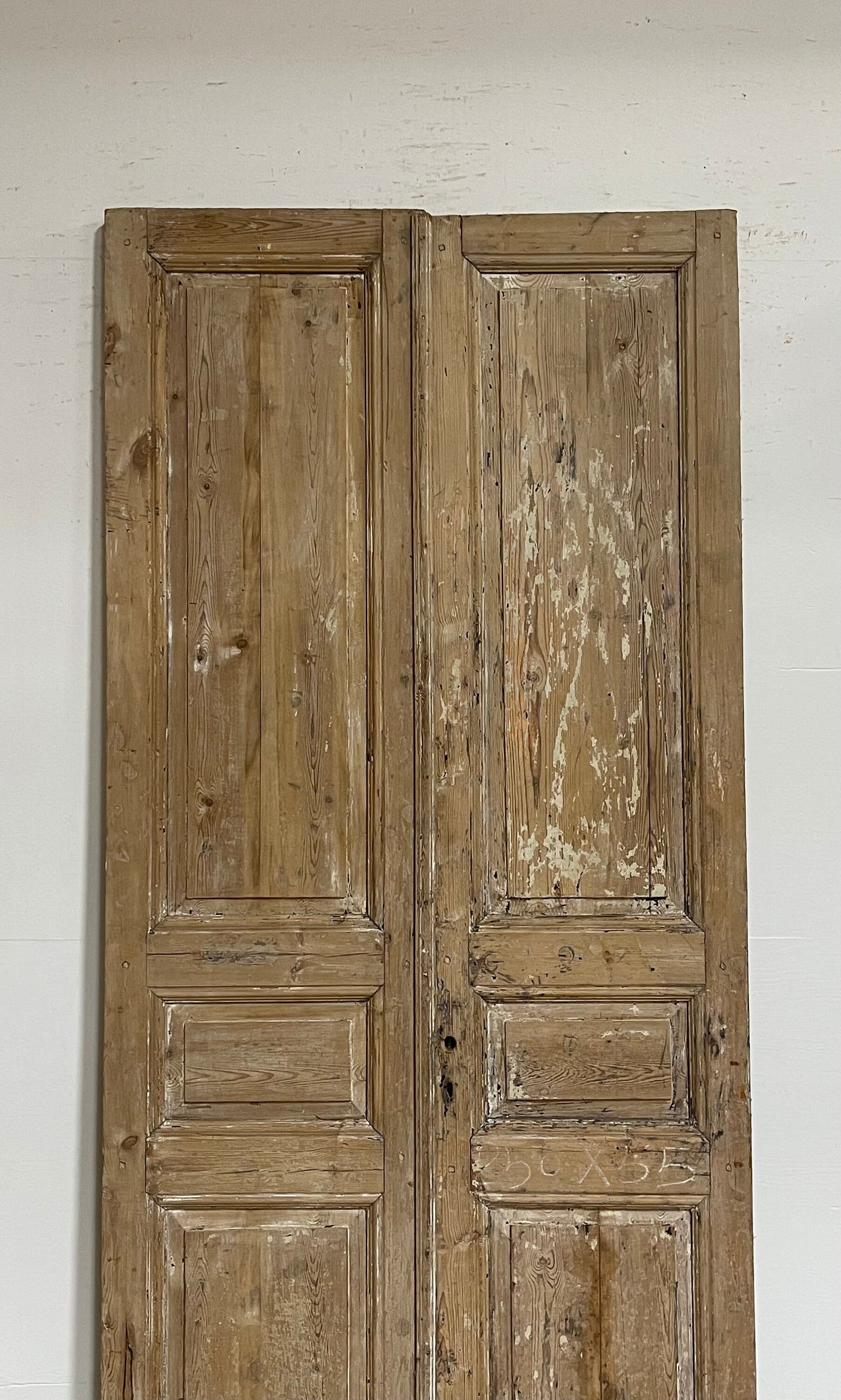 Antique French panel doors (98.75x43.75) G0137s
