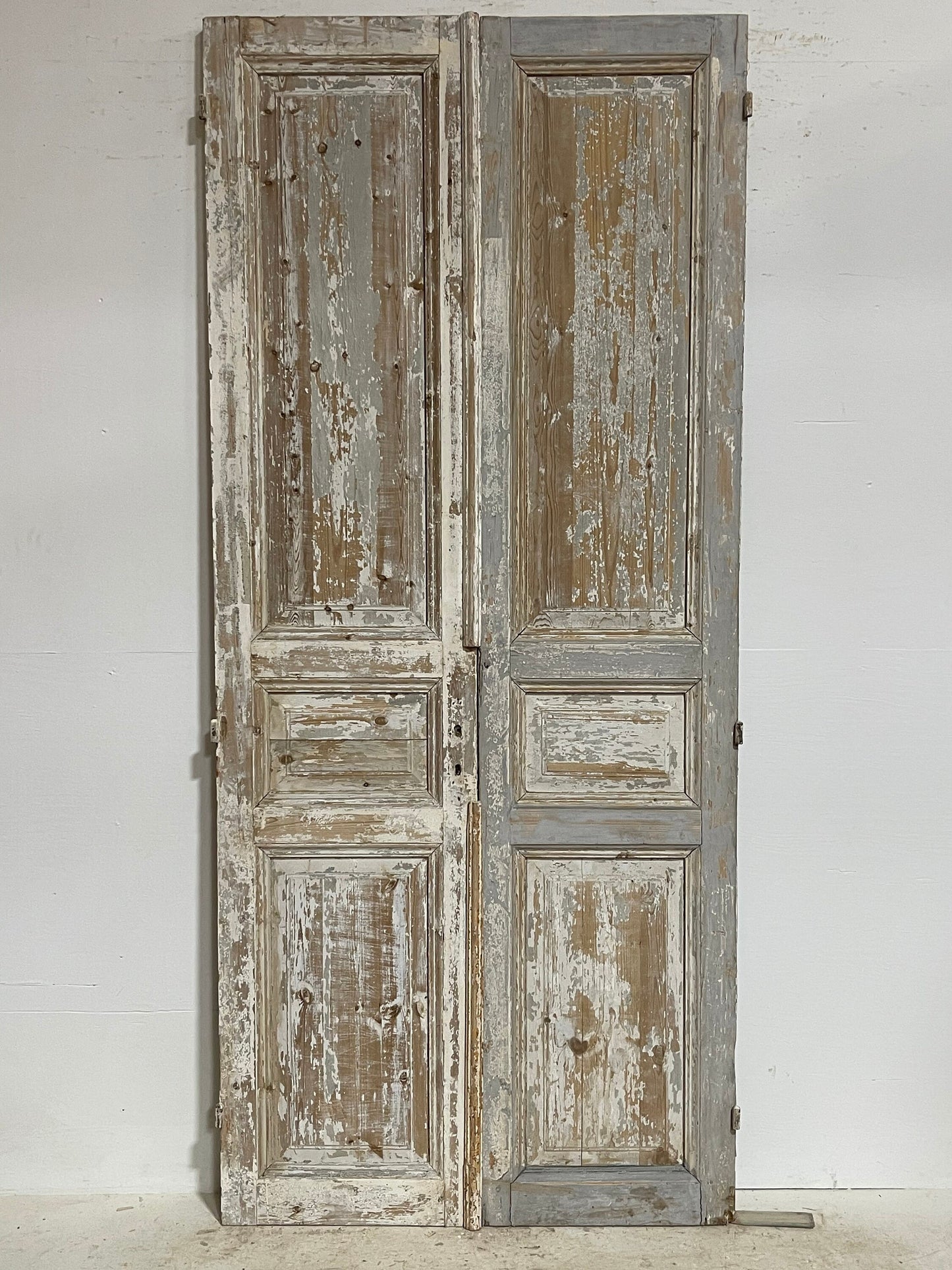 Antique French panel doors (98.5x43.25) G0157s