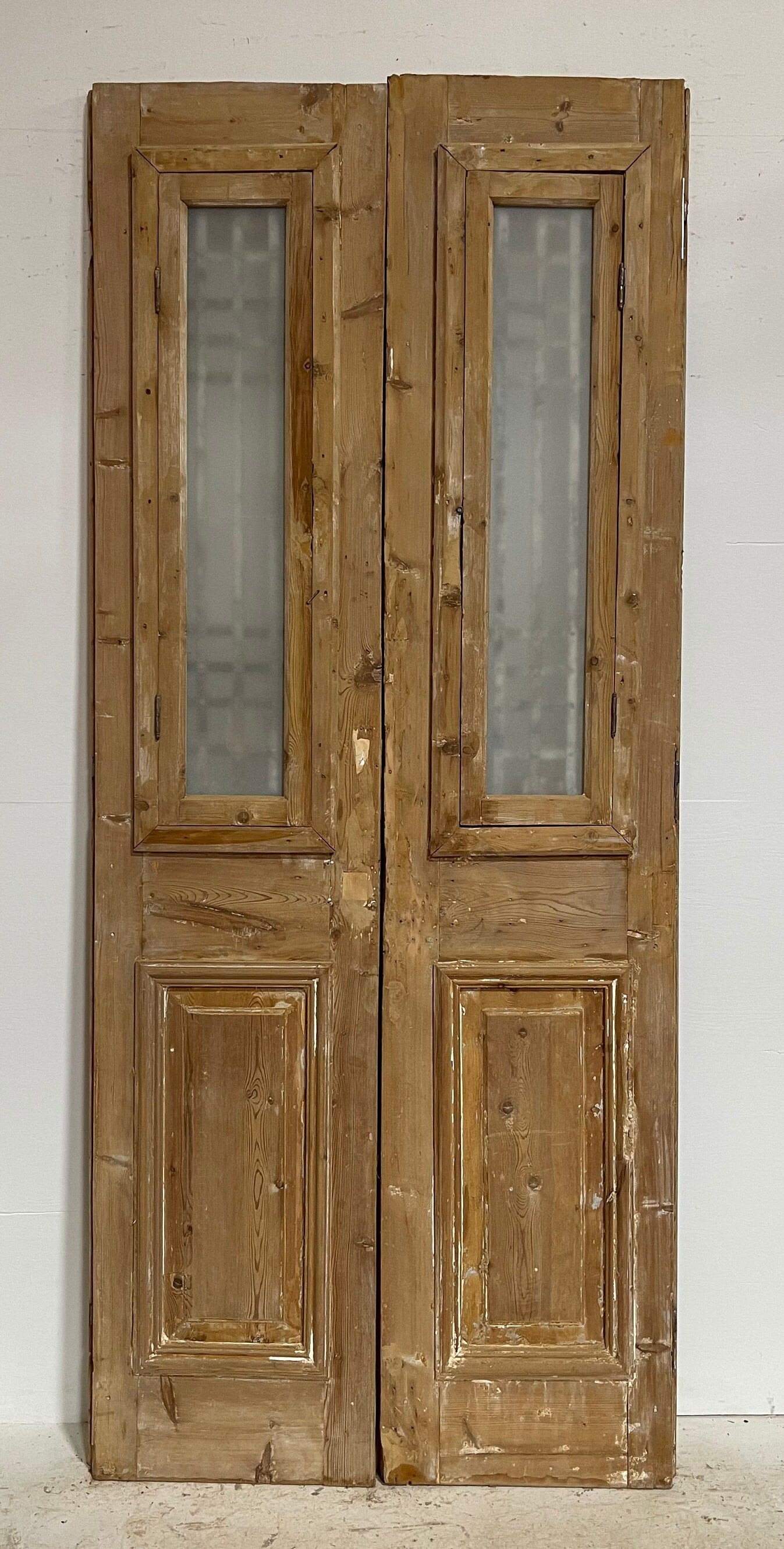 Antique French panel with metal (99x42.5) G1035s