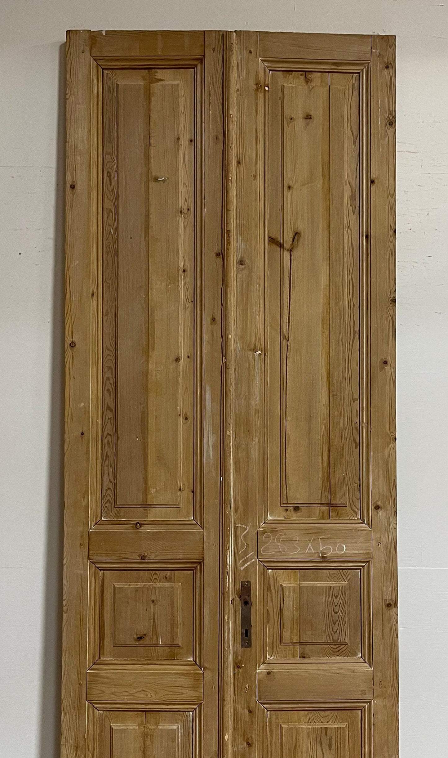 Antique French panel doors (111x38.25) G0042s