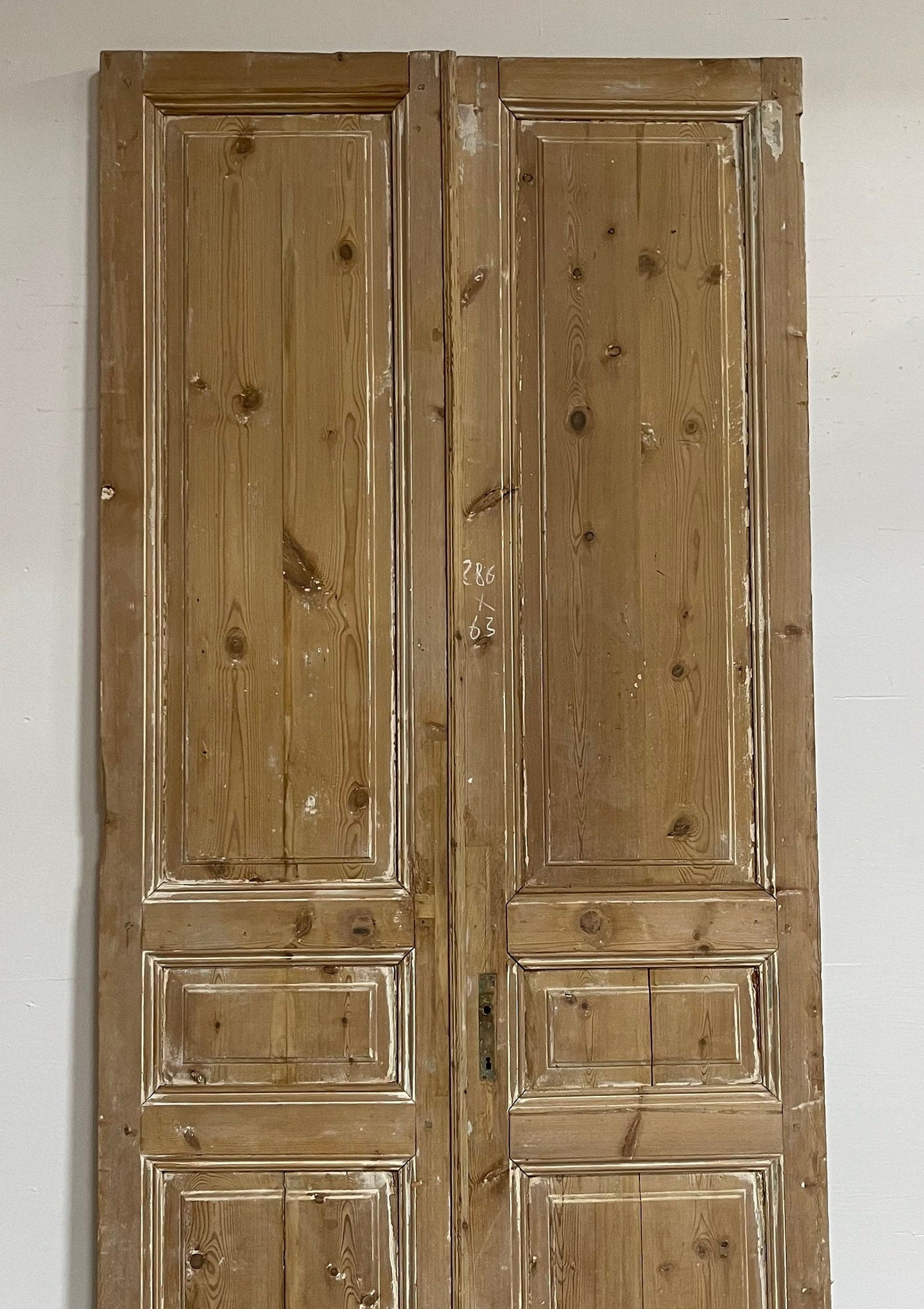 Antique French panel doors (113x49.25) G0050s
