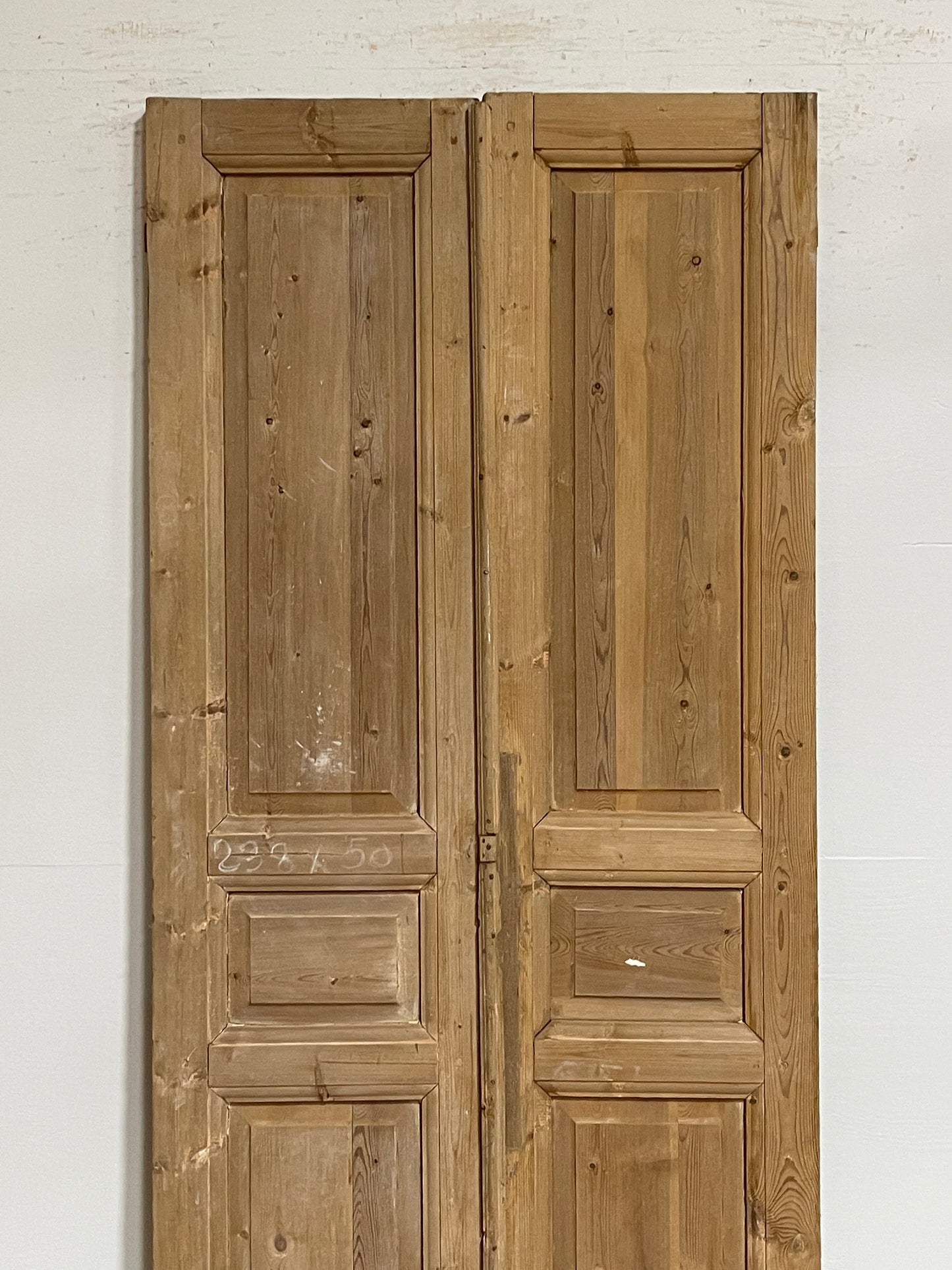 Antique French panel doors (93.75x39.5) G0199s