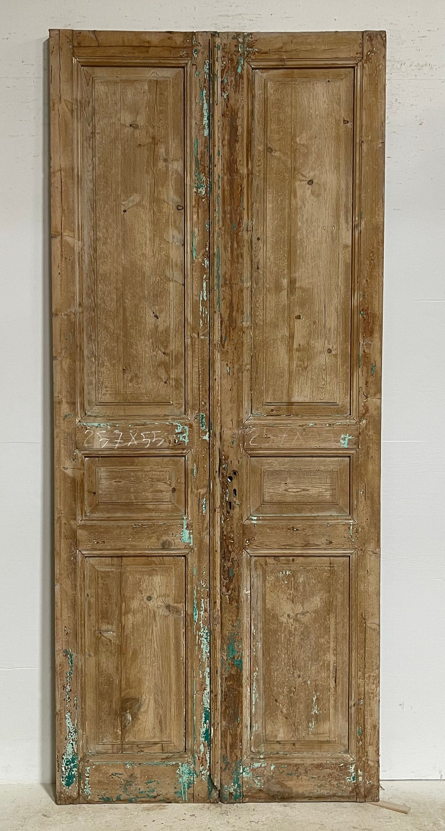 Antique French panel doors (101.25x43.5) G0198s