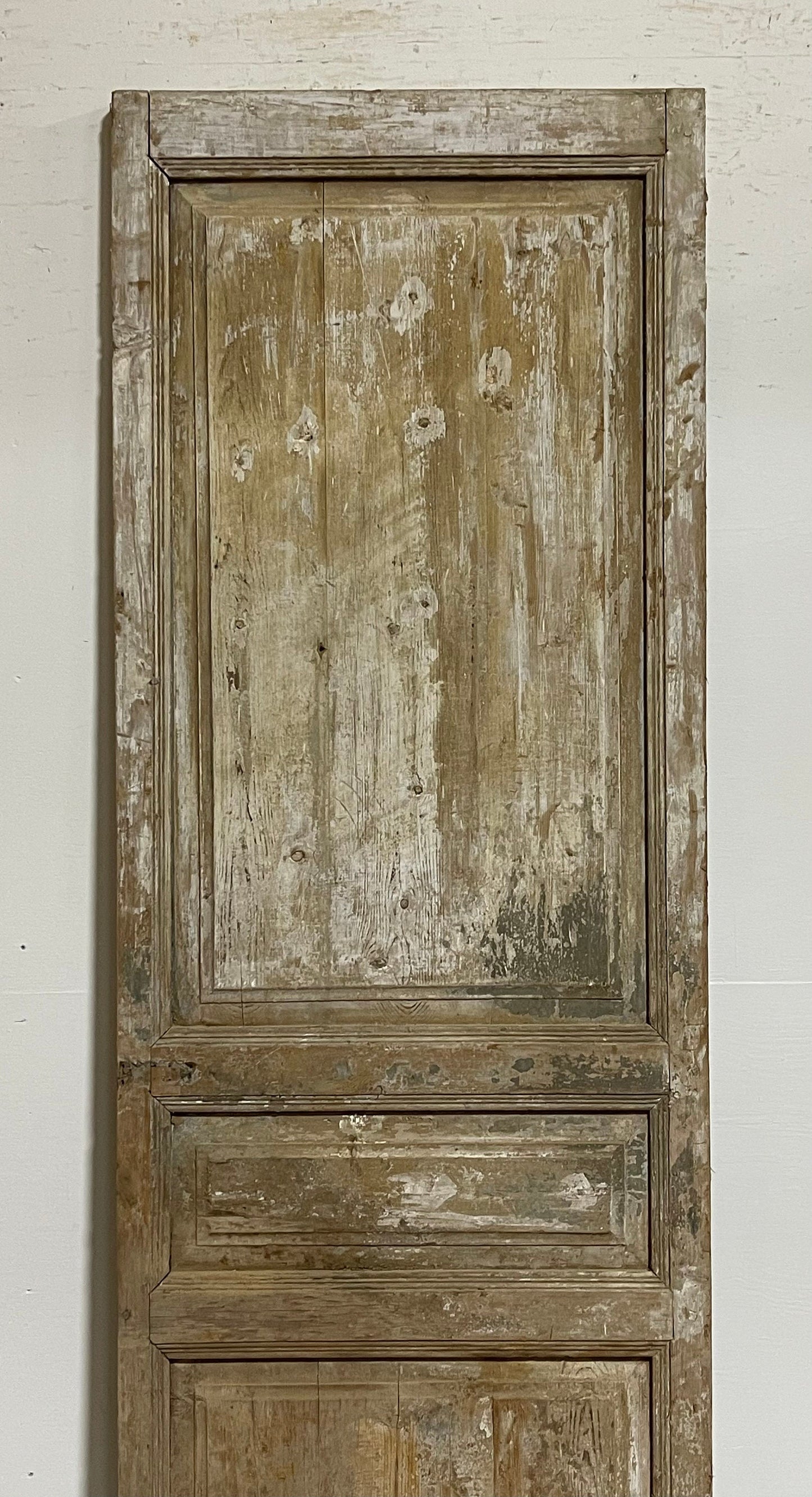 Antique French panel door (94x30) G1213s