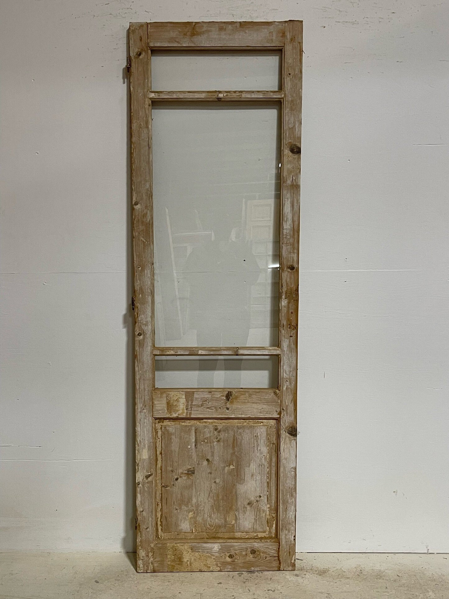 Antique Single door (84.75x25.5) with glass G1383
