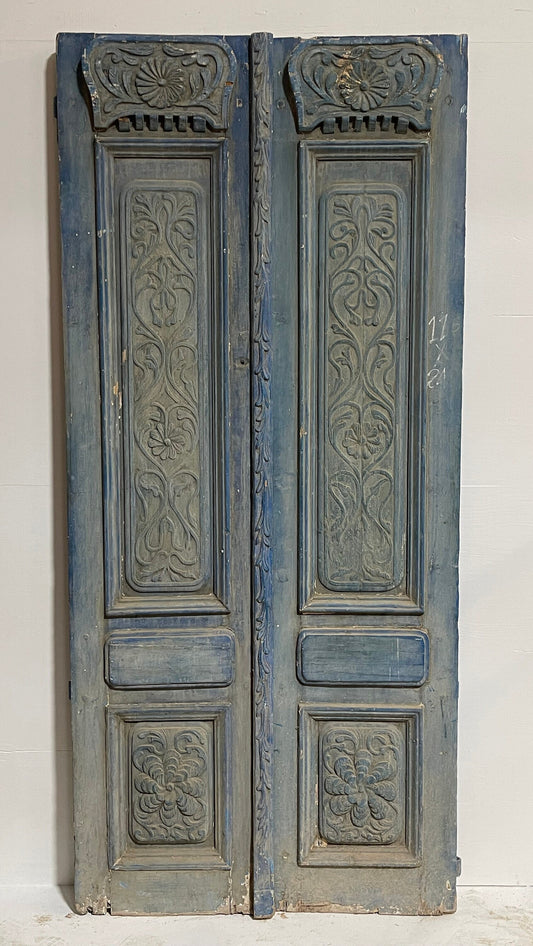 antique french panel doors (95.75x43.25) H0003s