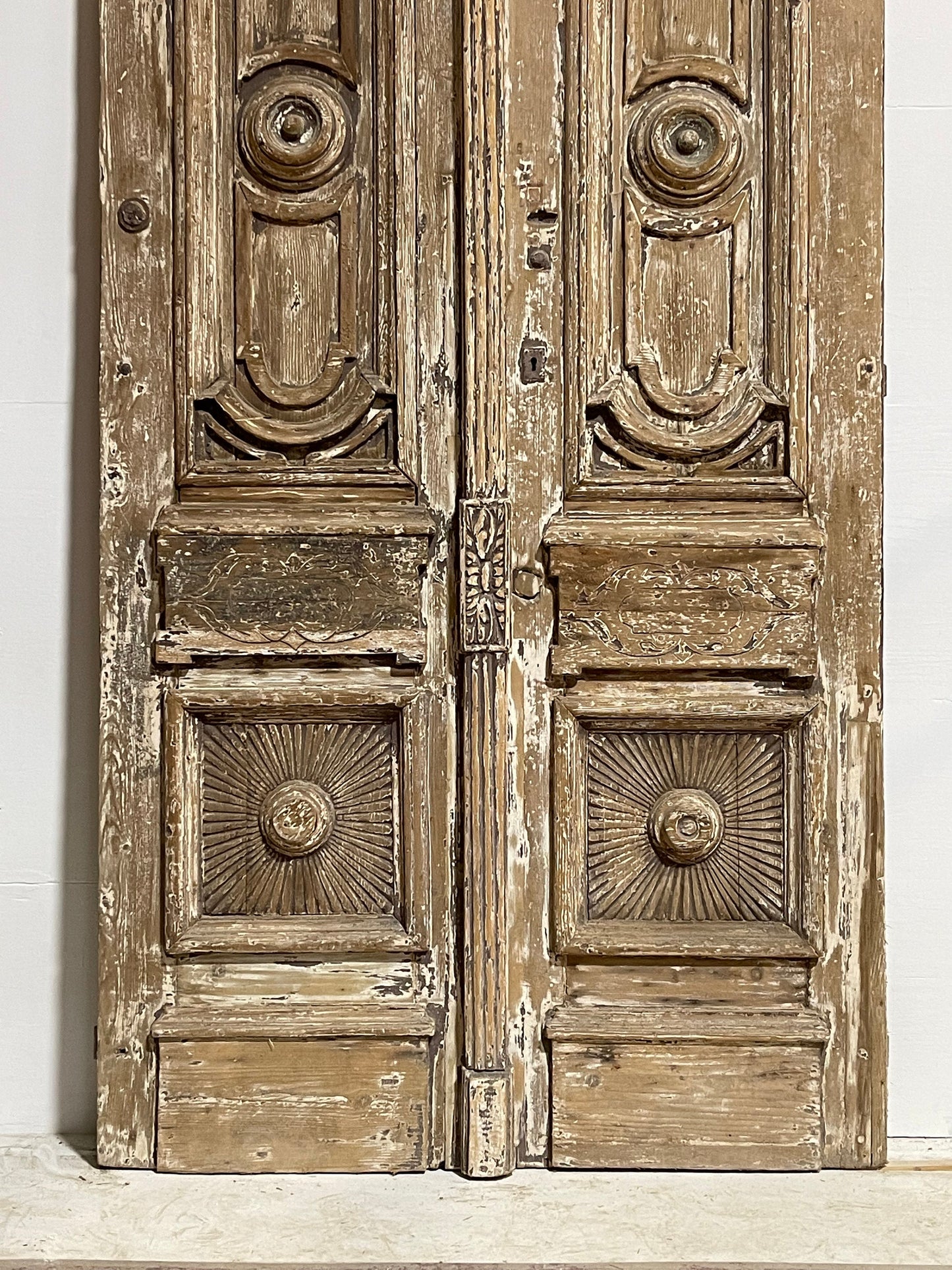 Antique French panel door (103x49) H0008s