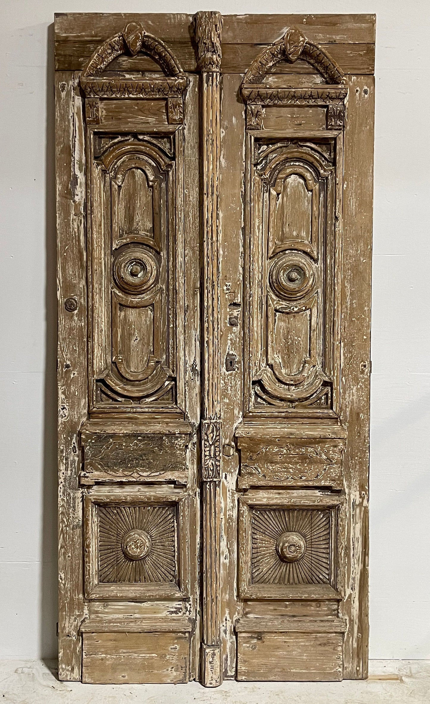 Antique French panel door (103x49) H0008s