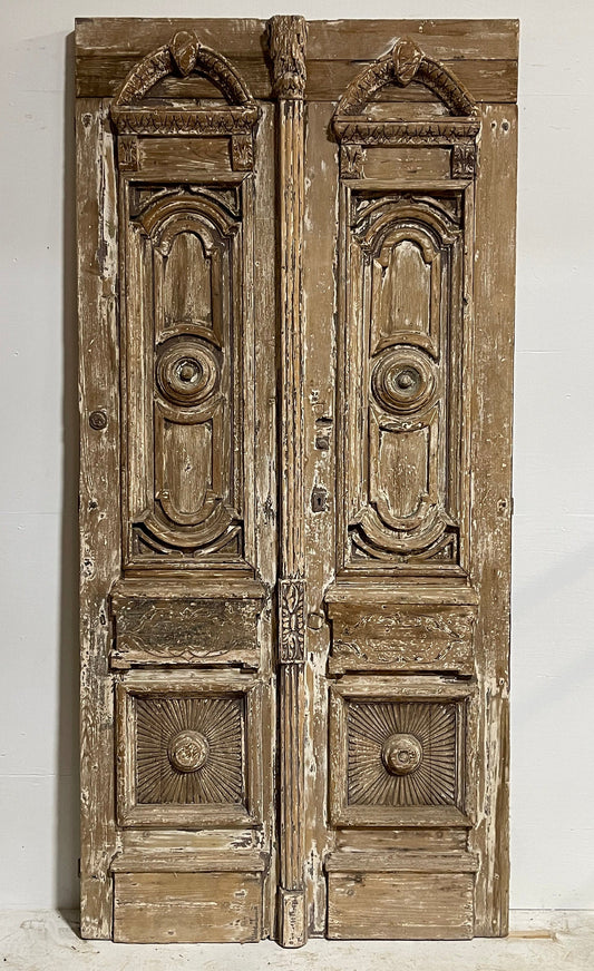 Antique French panel door (103x49) H0008s