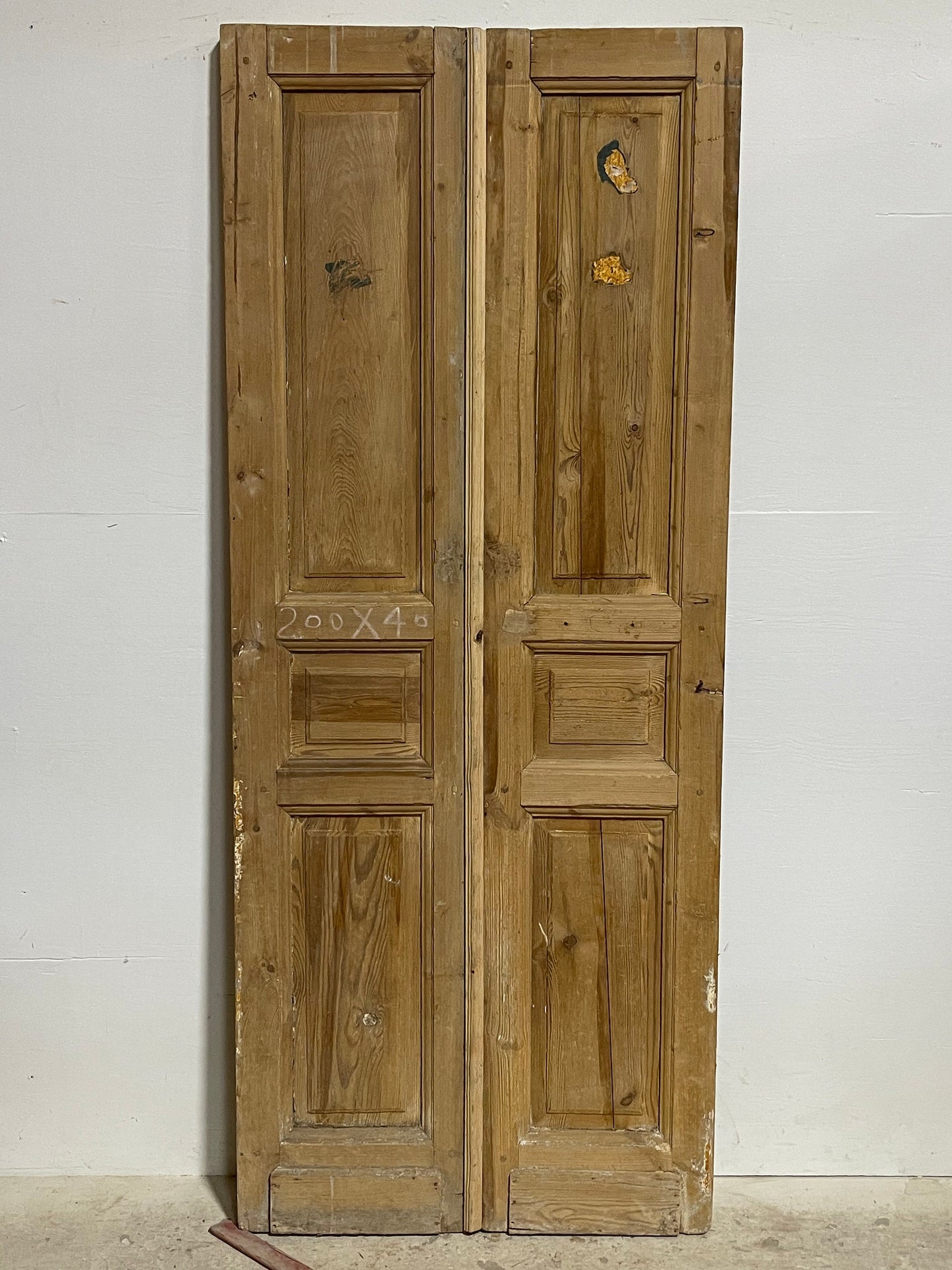 Antique French panel doors (78.5x32.25) I083s